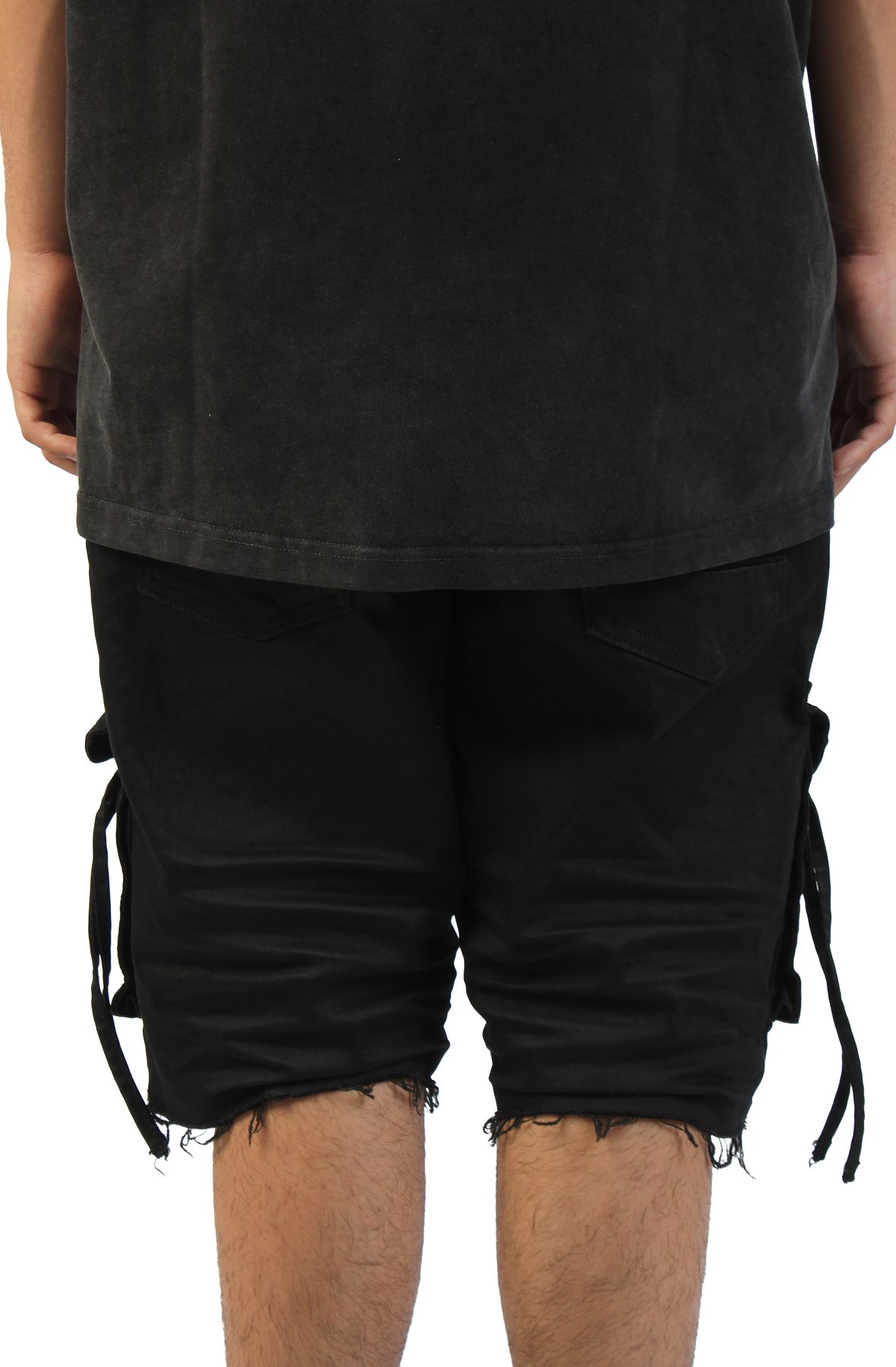 SMOKE RISE Utility Twill Cargo Shorts JS26S421SK-BLK - Shiekh