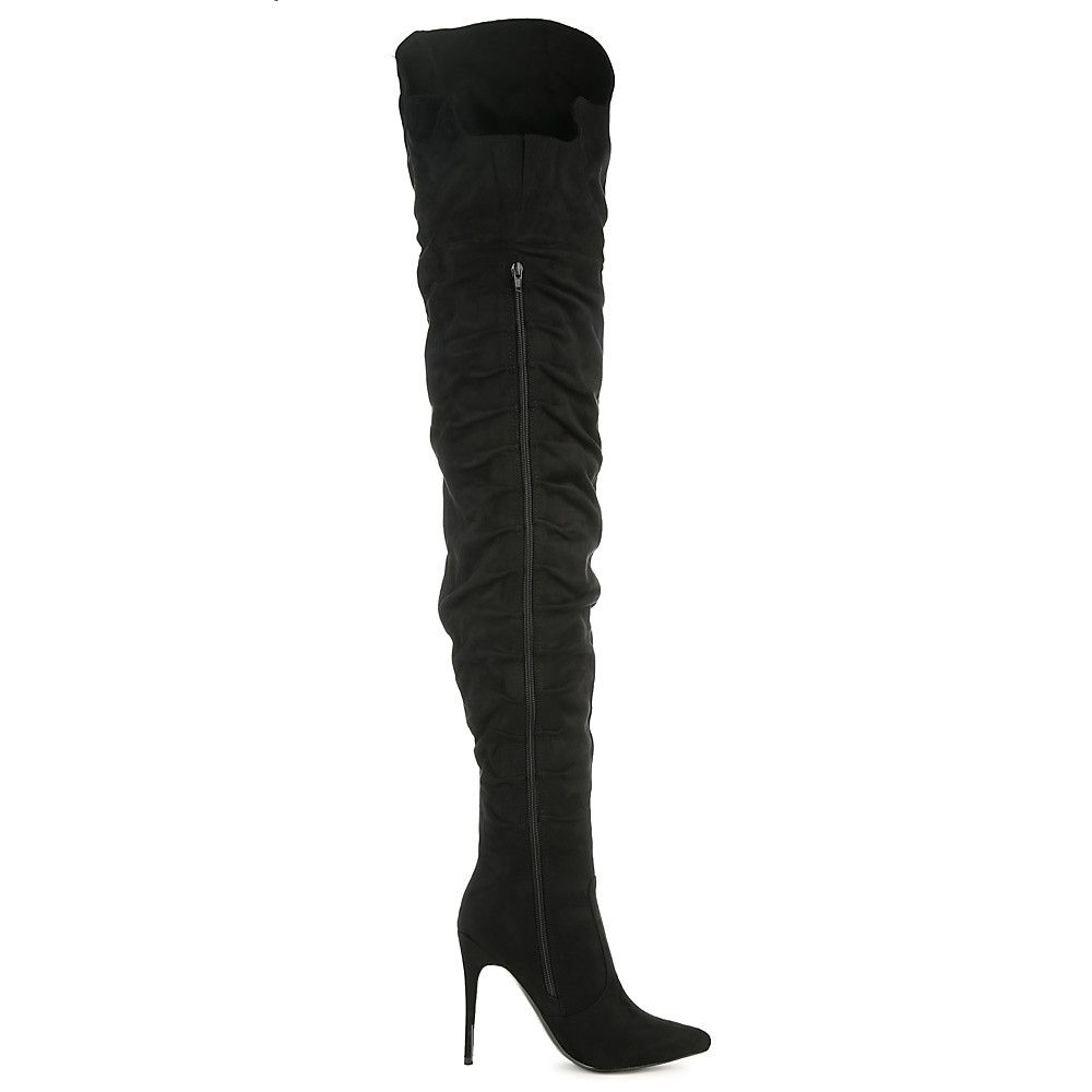 SHIEKH Valentina-7-S Over The Knee Boot VALENTINA-7-S/BLACK - Shiekh