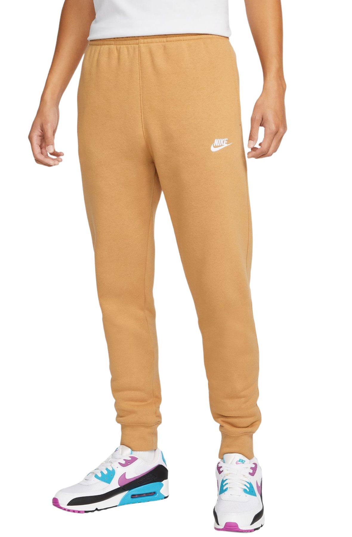 Nike Sportswear Club Fleece Joggers Size - XX-Large Brown/White