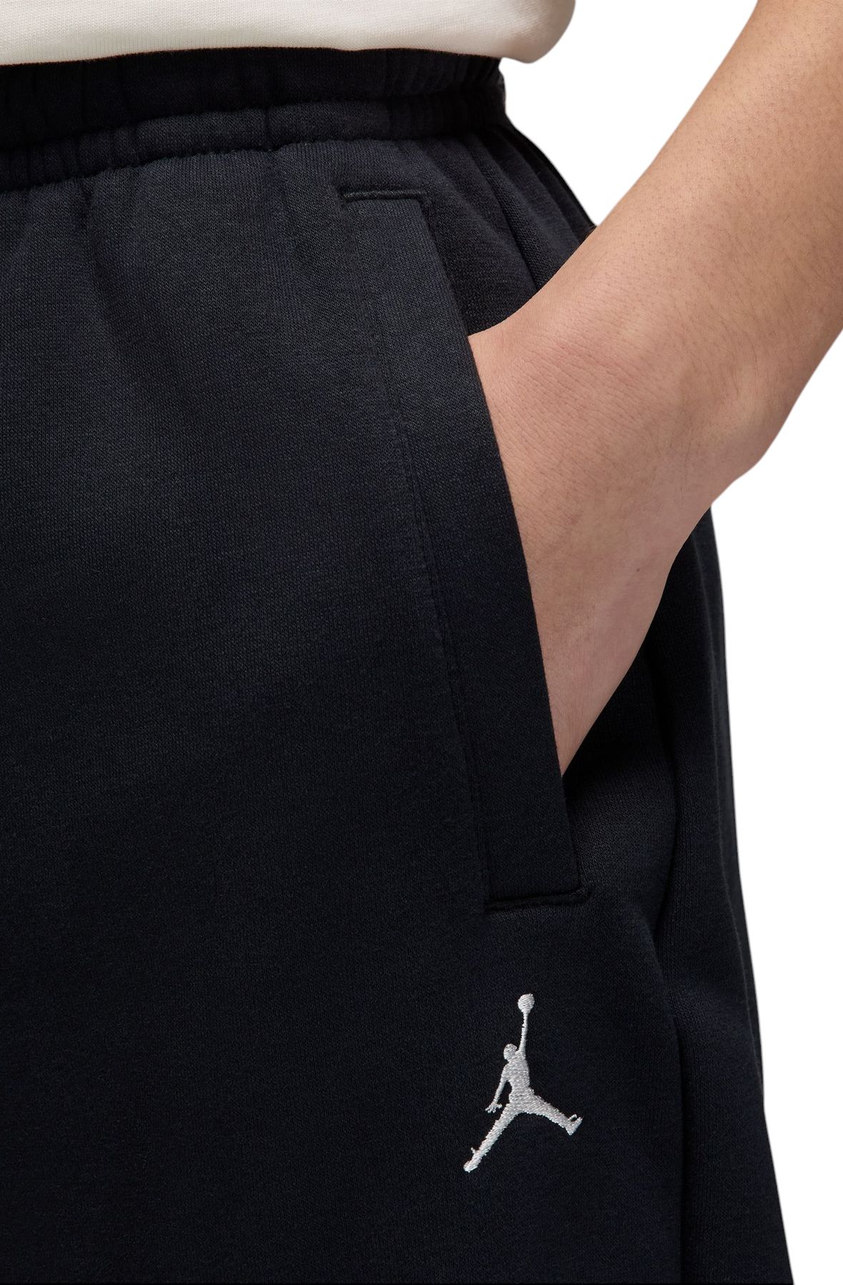 JORDAN Brooklyn Fleece Oversized Open-Hem Pants IB7238 010 - Shiekh