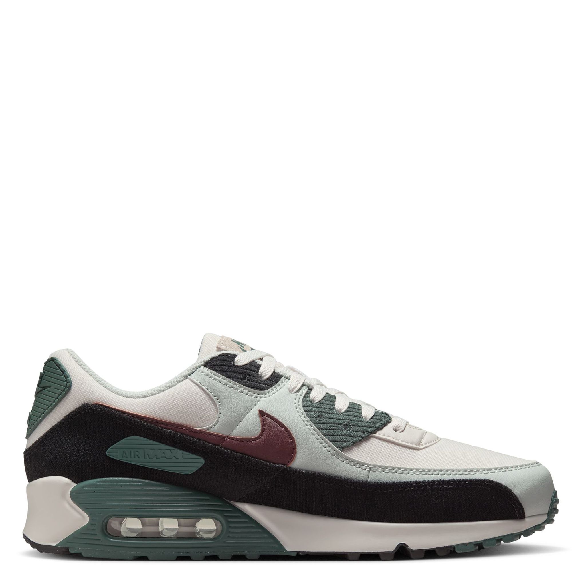 国内配送 NIKE AIR MAX 90 PRM PHANTOM/BURGUNDY CRUSH-V.GREEN NIKE Air Max 90 Premium FV6059 001 - Shiekh