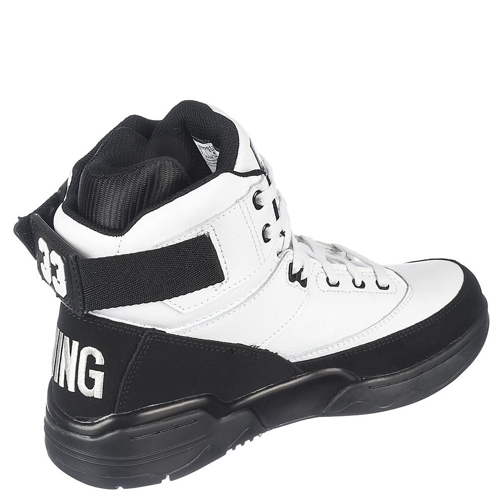 Baskets Ewing Athletics 33 HI Homme - Nubuck Noir - Taille Medium - Style Rétro Années 2010 - Neuf Avec Boîte