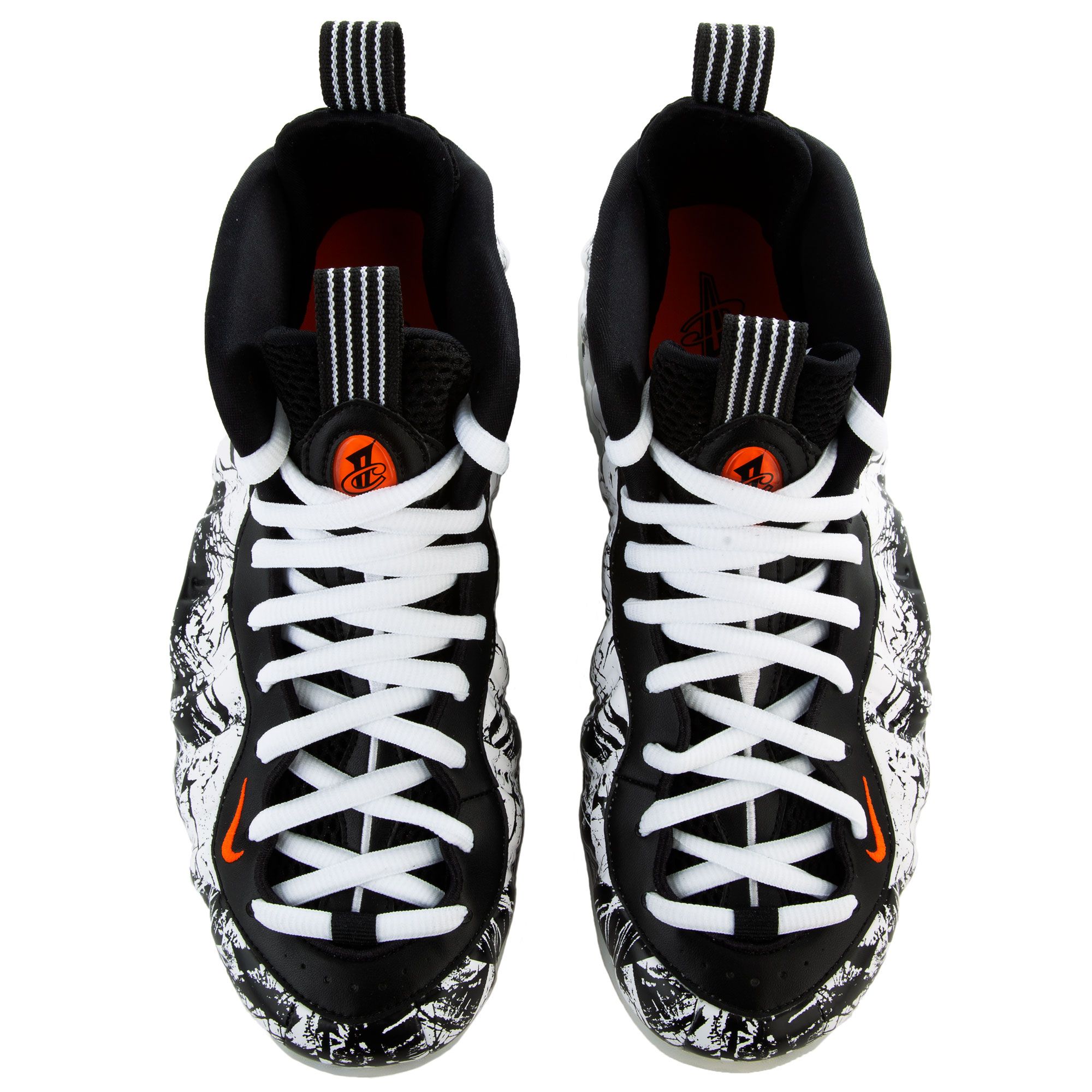 black white orange foamposites