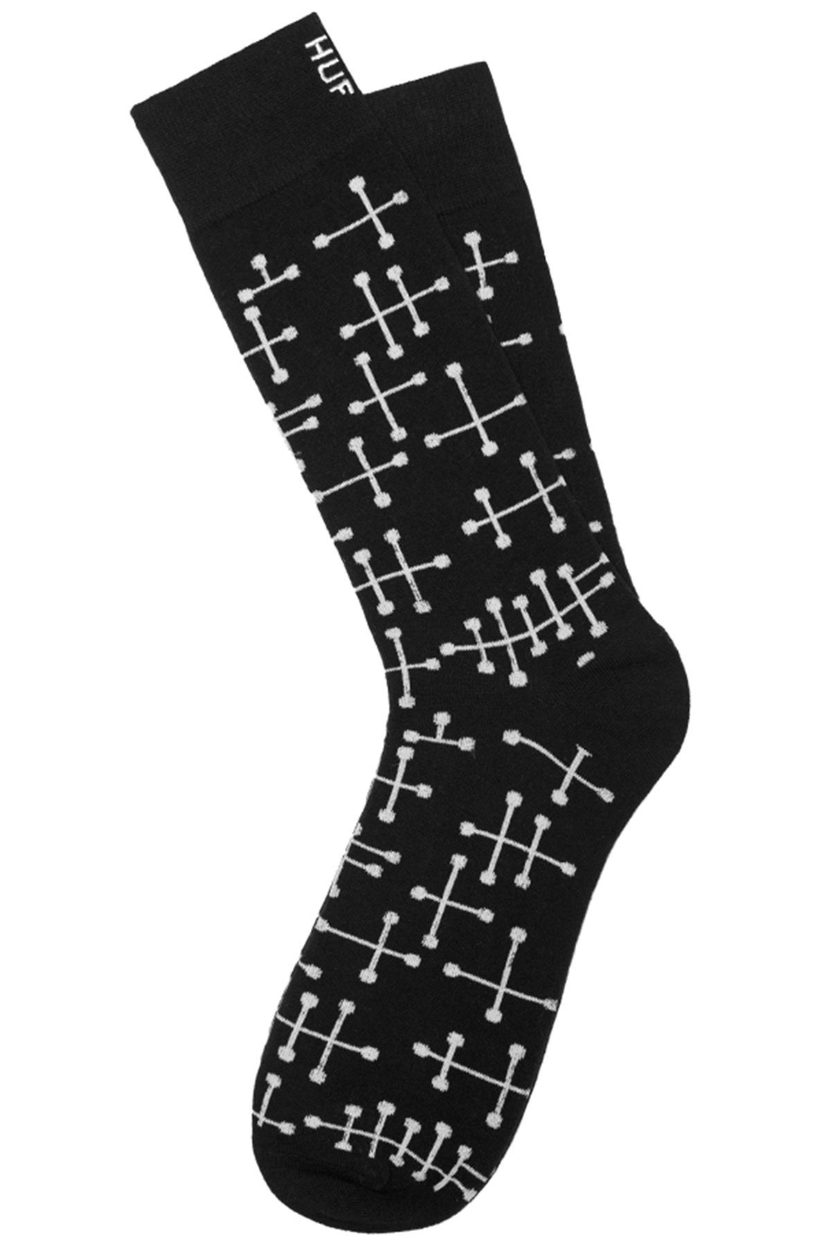 HUF The Dots Crew Socks in SK51007DSBLK Shiekh