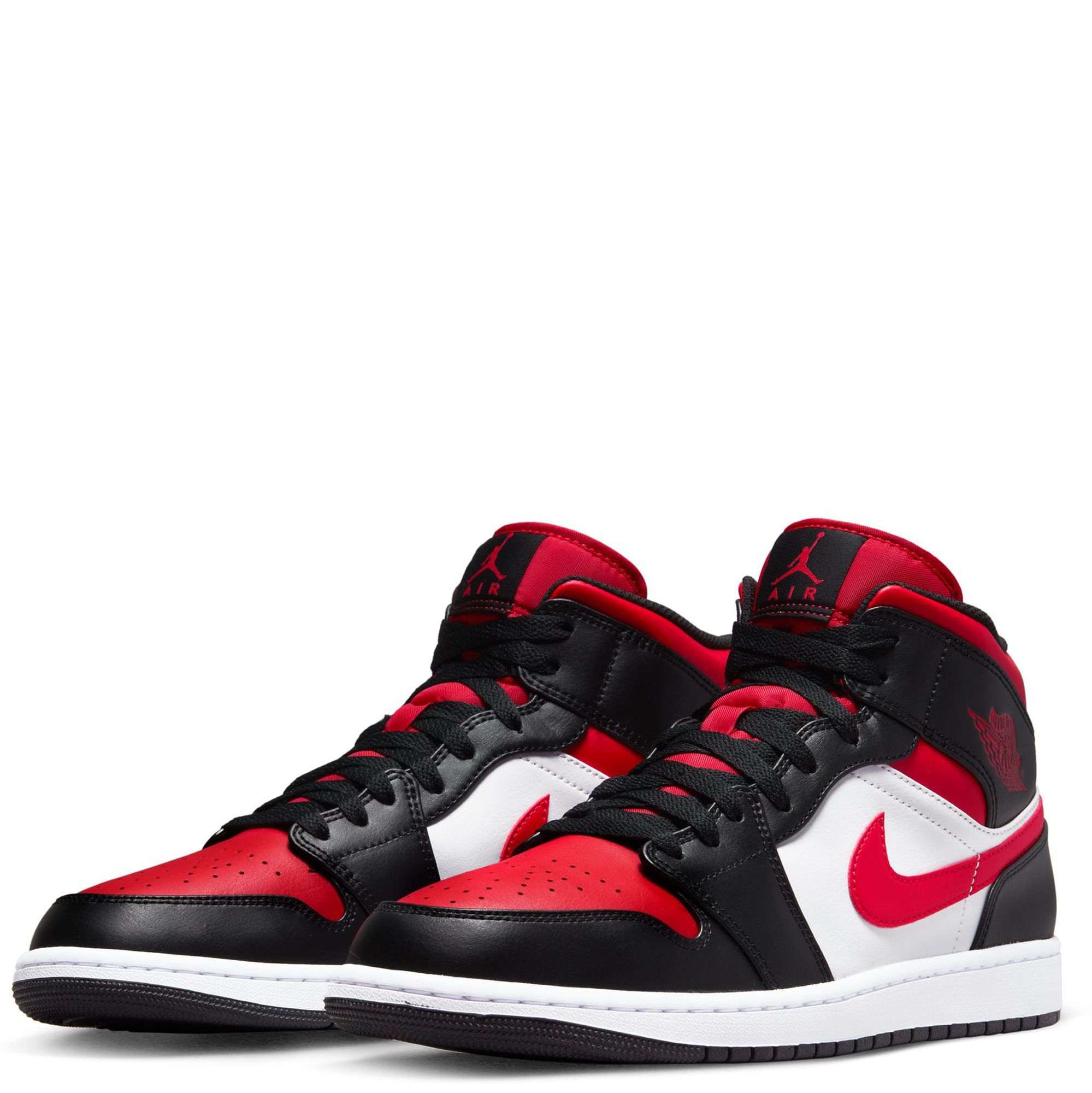air jordan red and white and black