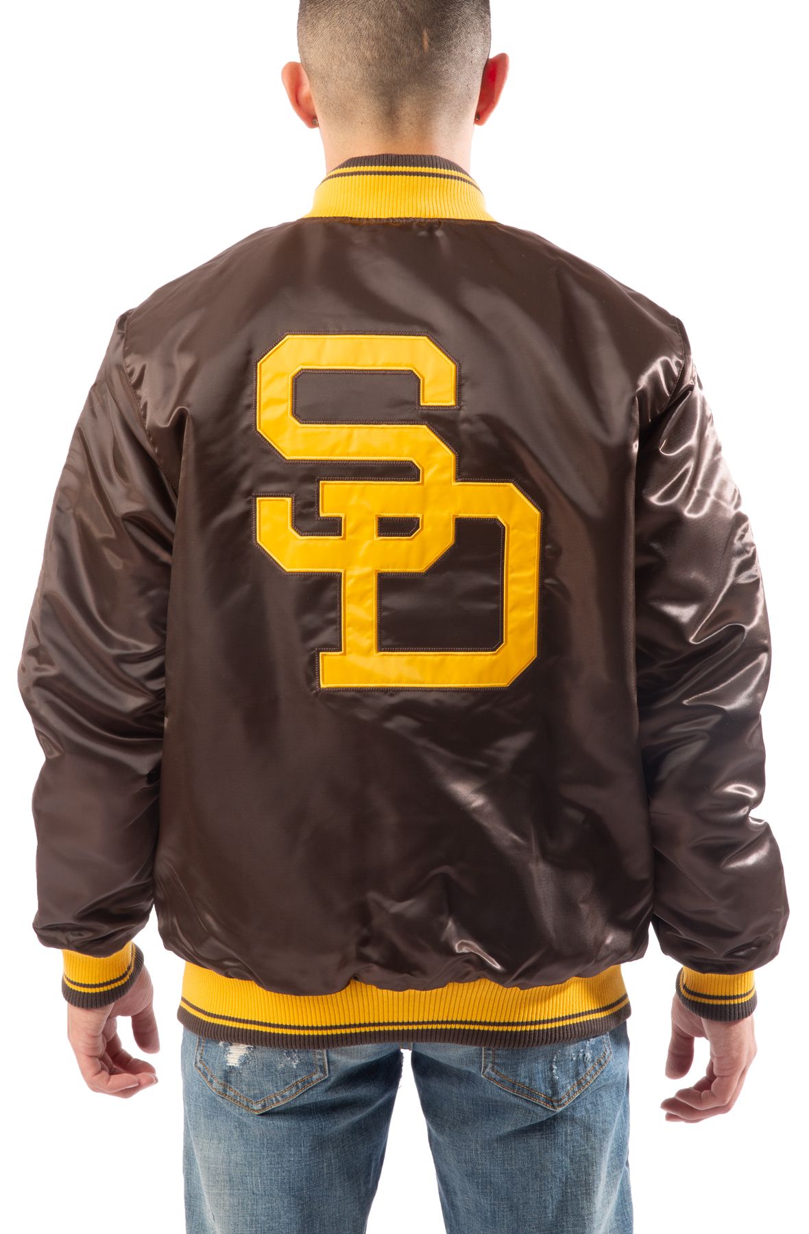 Men's San Diego Padres Starter Brown The Diamond Full-Snap Jacket