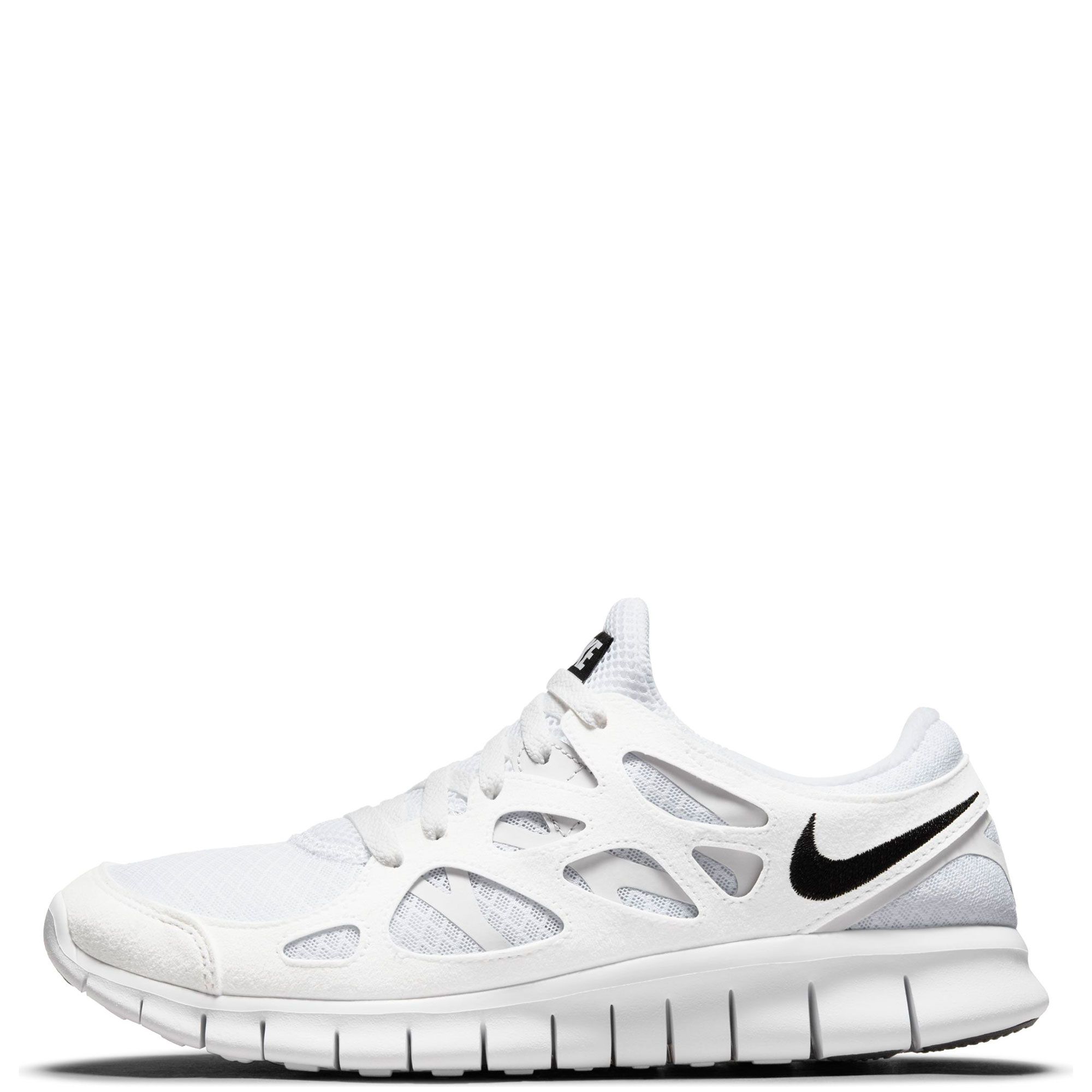 nike free run 2 men's white