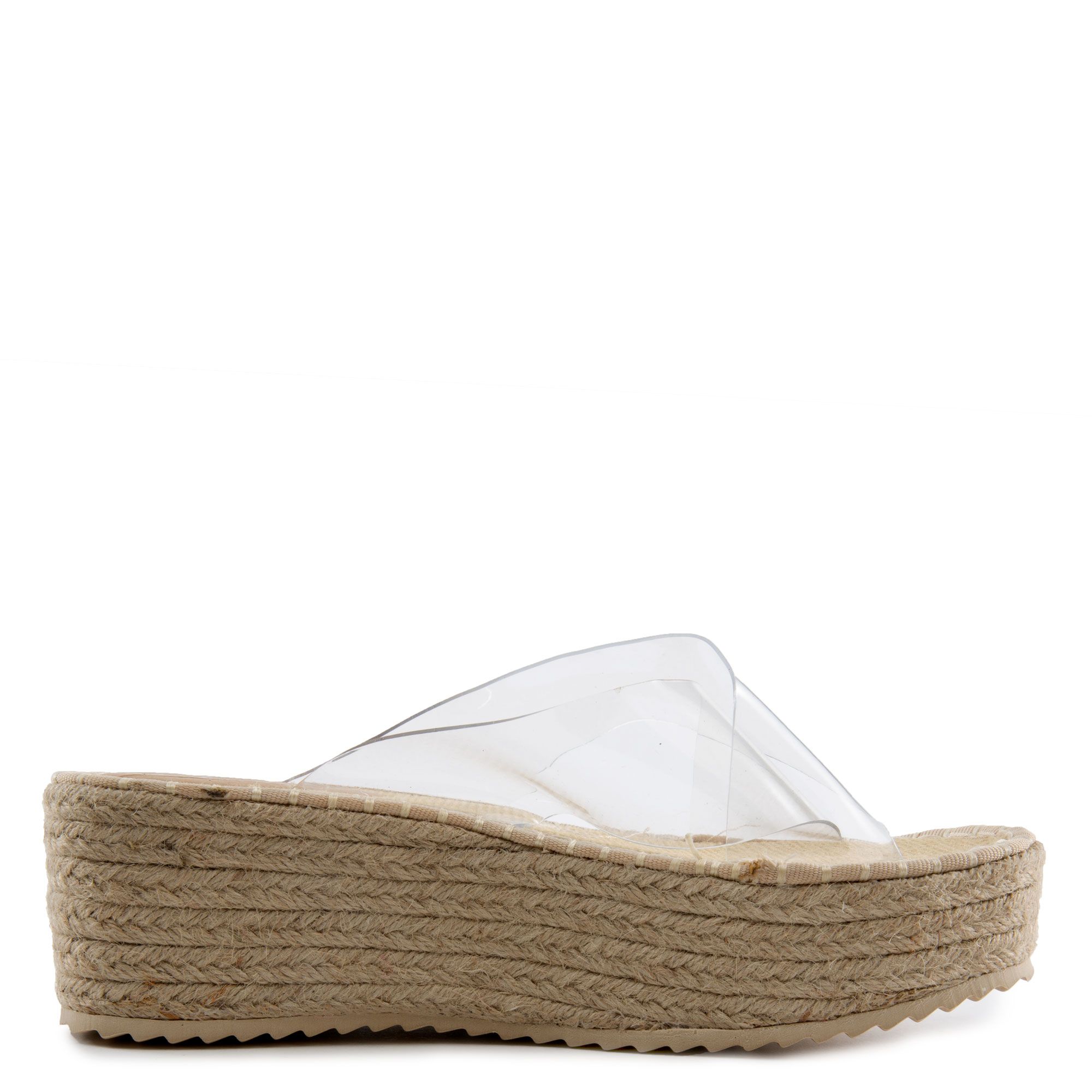 criss cross platform sandals