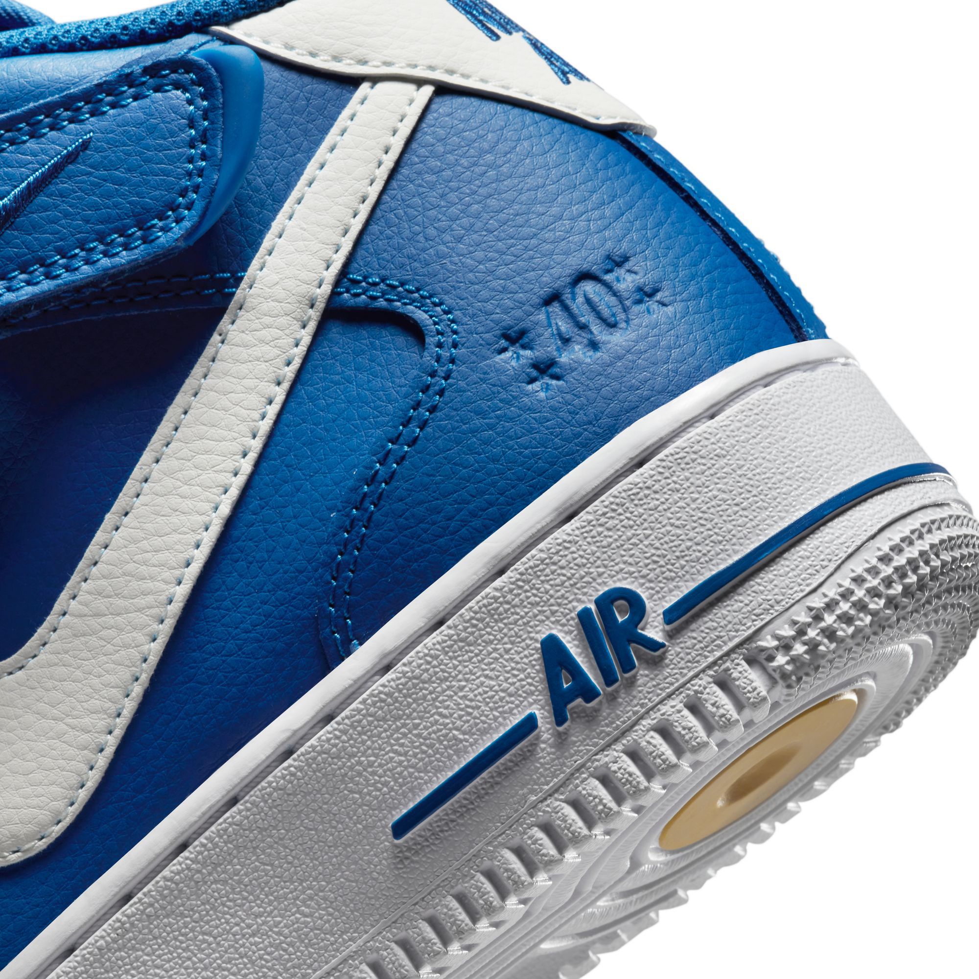 Nike Air Force 1 Mid 07 LV8 Anniversary Blue Jay Yellow Ochre DR9513-400 sz  14