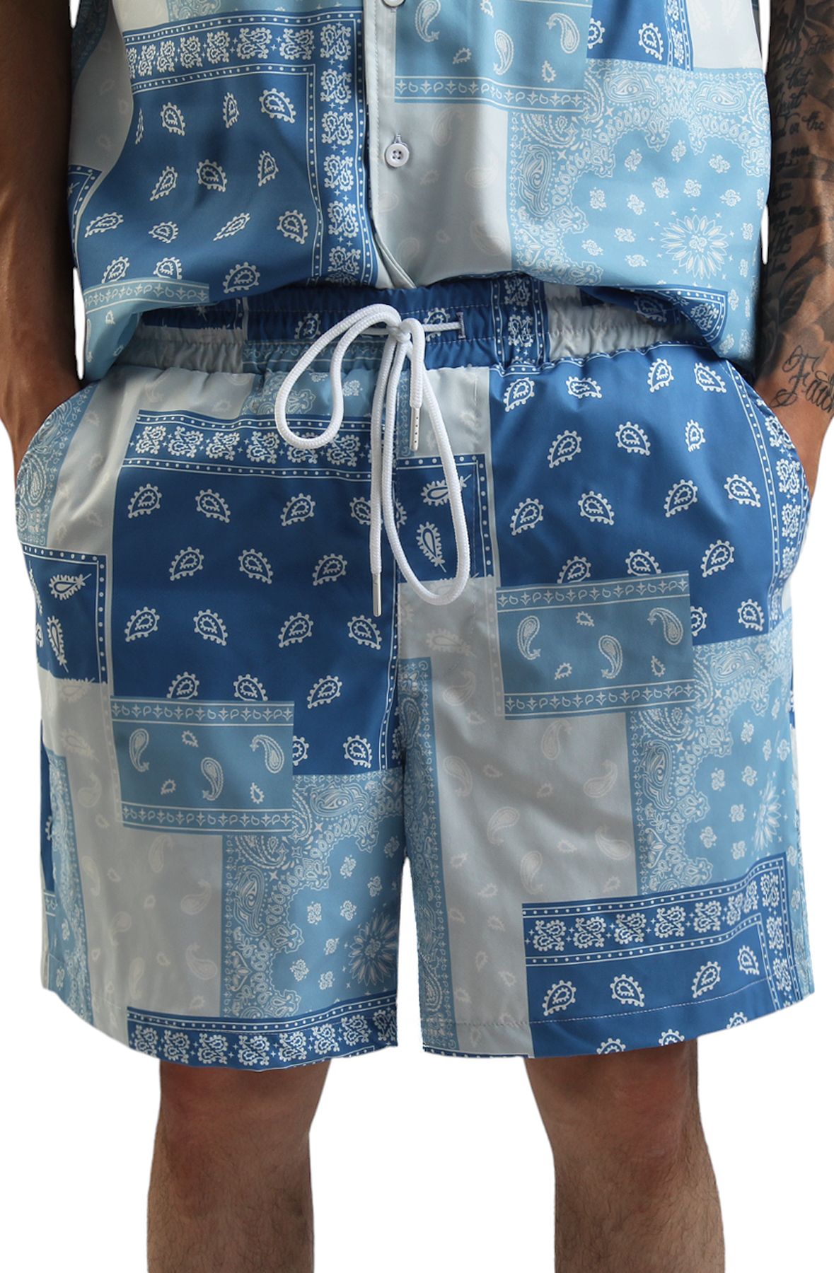 FBRK Paisley V2 Woven Short 951-912BLUE - Shiekh