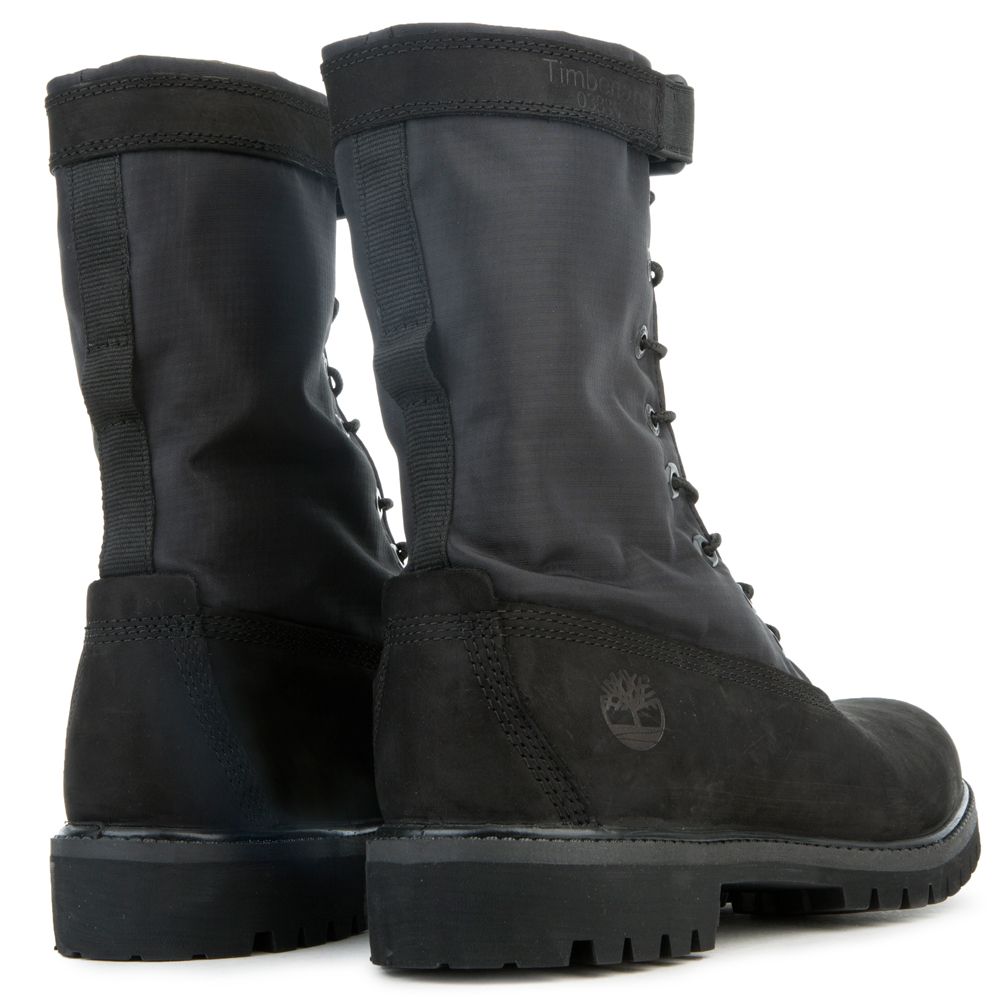 6"" Premium Gaiter Boot in Wheat Nubuck Black