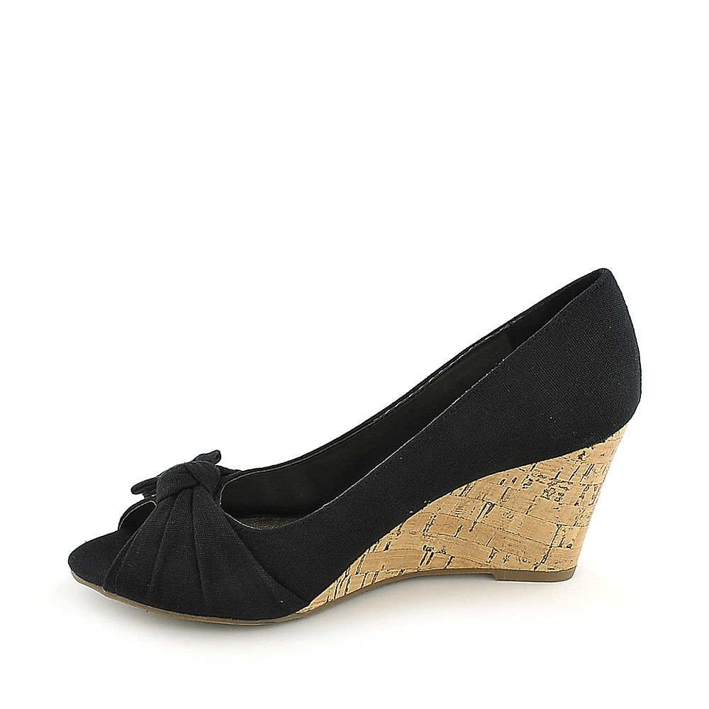 ANNA FORET Lana01 Wedge Dress SHoe LANA01 BLK Shiekh