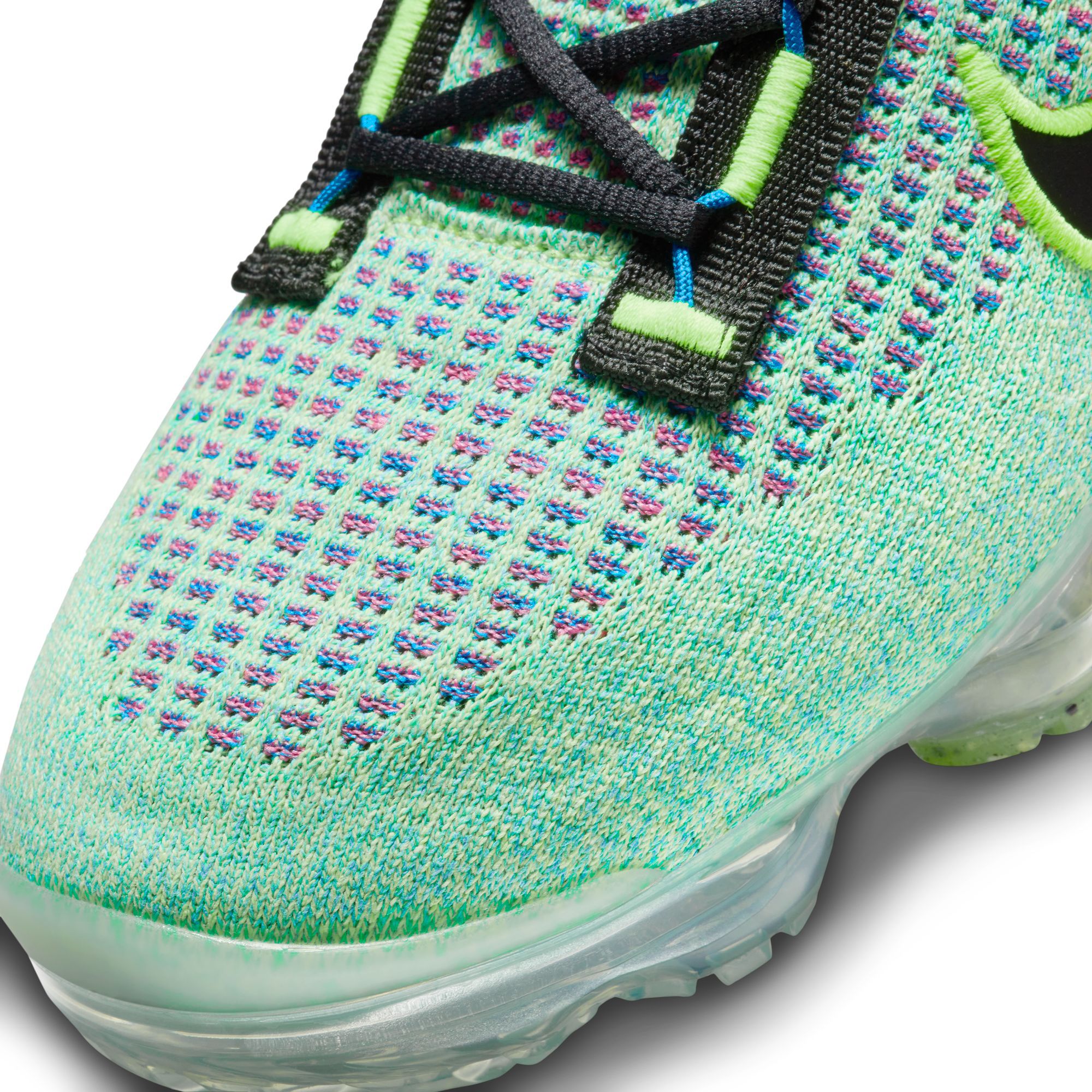 Nike Air VaporMax DX3368-700 Volt Photo Green Flyknit Men\'s Sneaker Low Top 9.5 Nike Air VaporMax 2021 Flyknit Next Nature Volt Photo Blue  main image 4