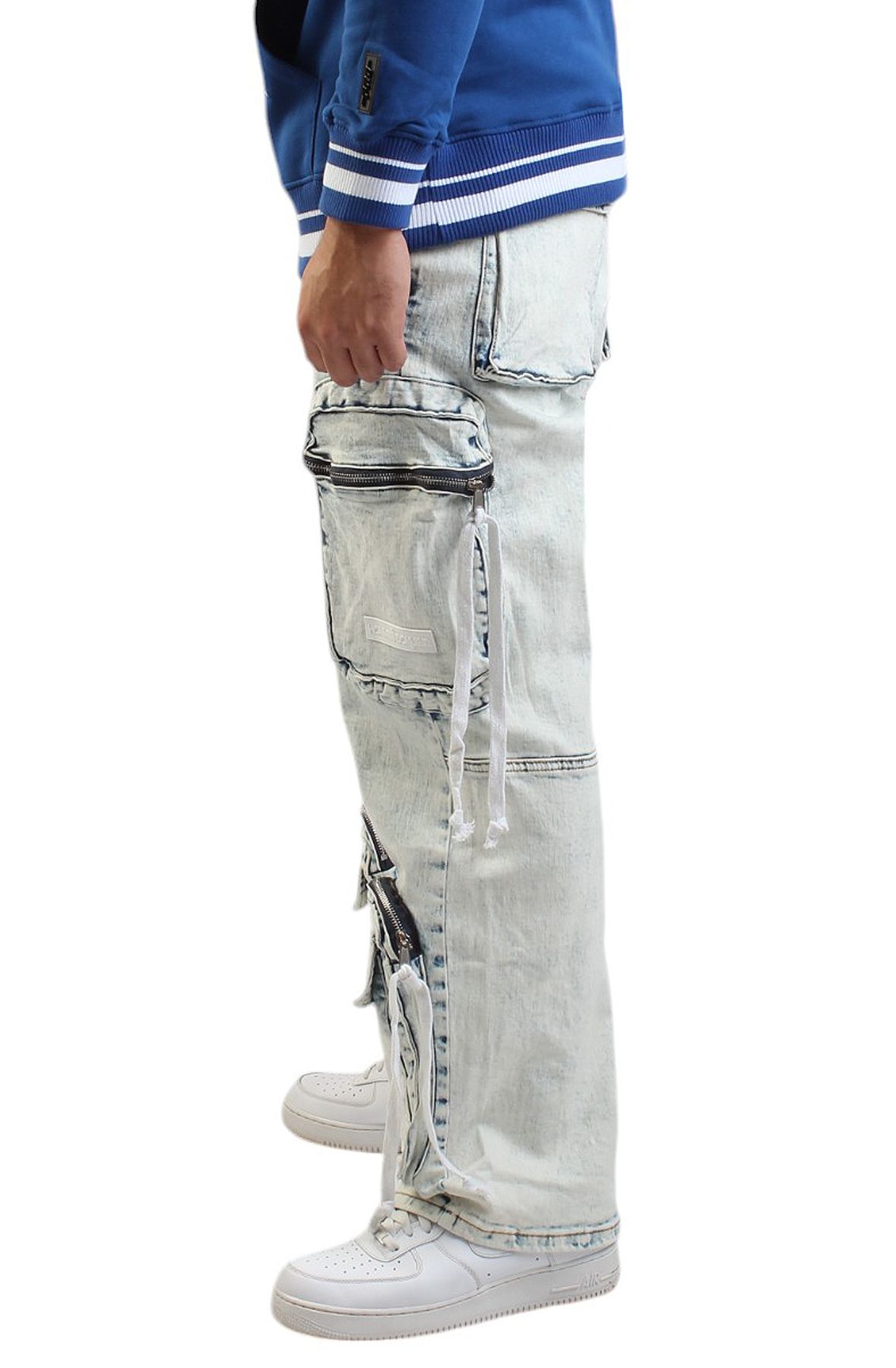 HUDSON BAGGY 3D POCKET JEAN 542-ICE - Shiekh
