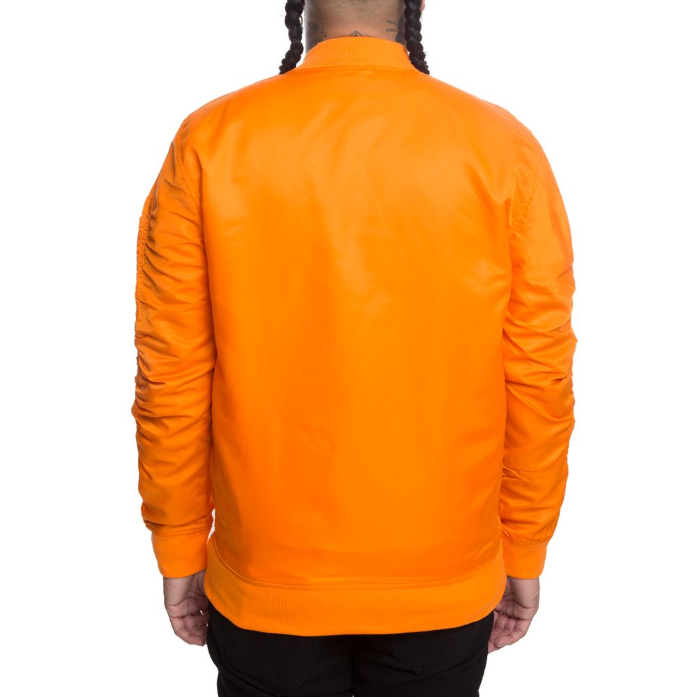 orange adidas bomber jacket