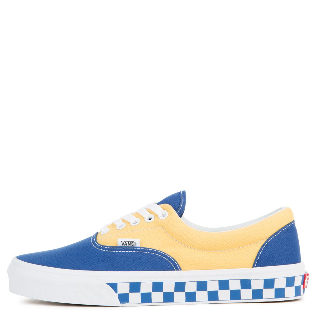 yellow and blue vans