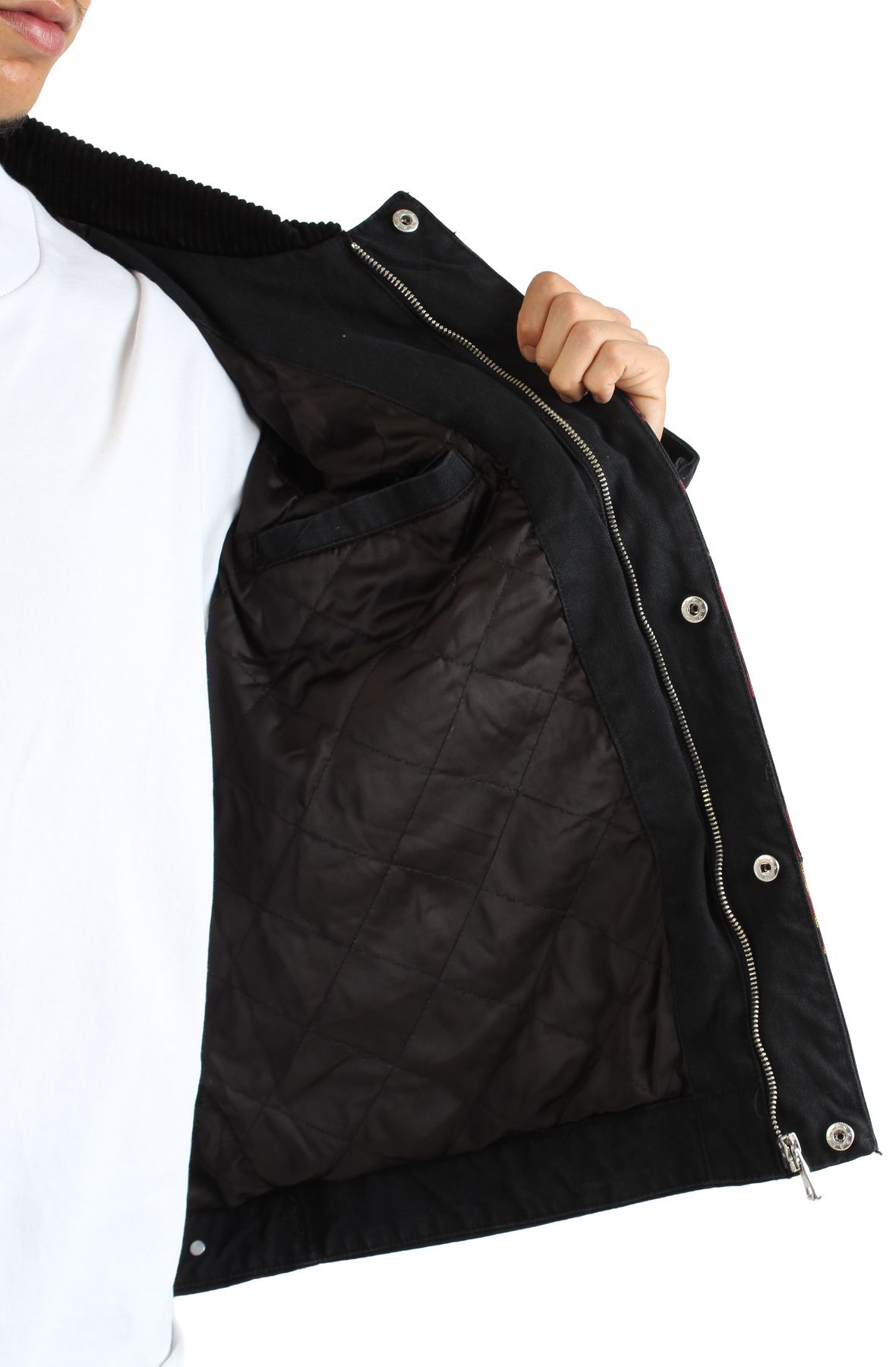 FIRST ROW Skull Workwear Jacket FRJ2093-BLK - Shiekh