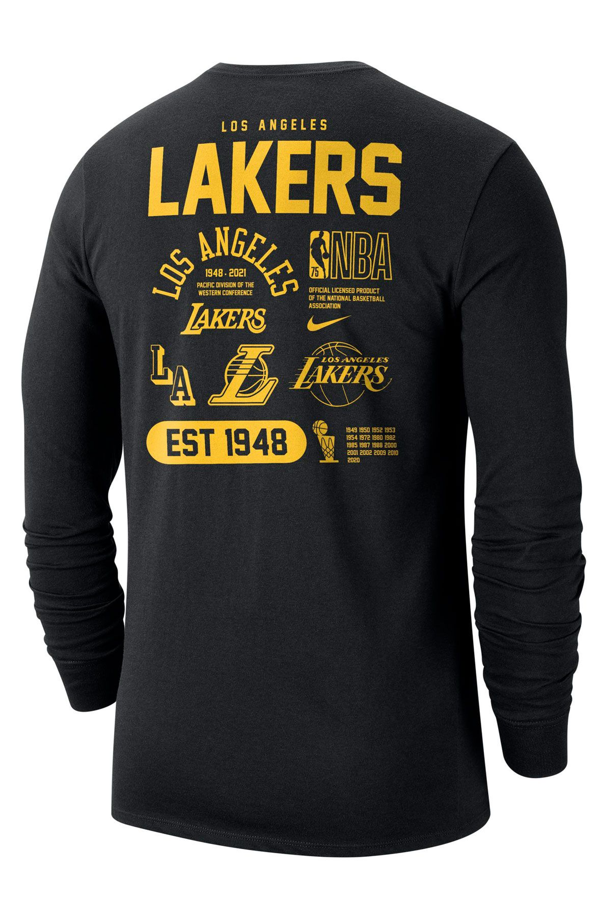 NIKE Los Angeles Lakers Courtside Element NBA Long-Sleeve T-Shirt