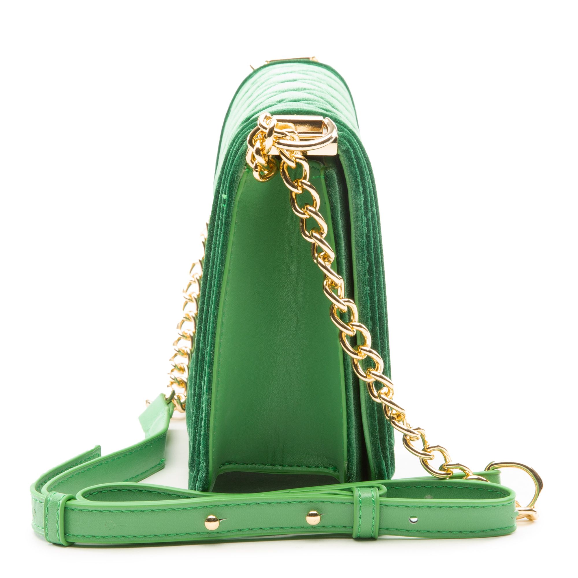 Velvet crossbody bag Twinset Green in Velvet - 35123929