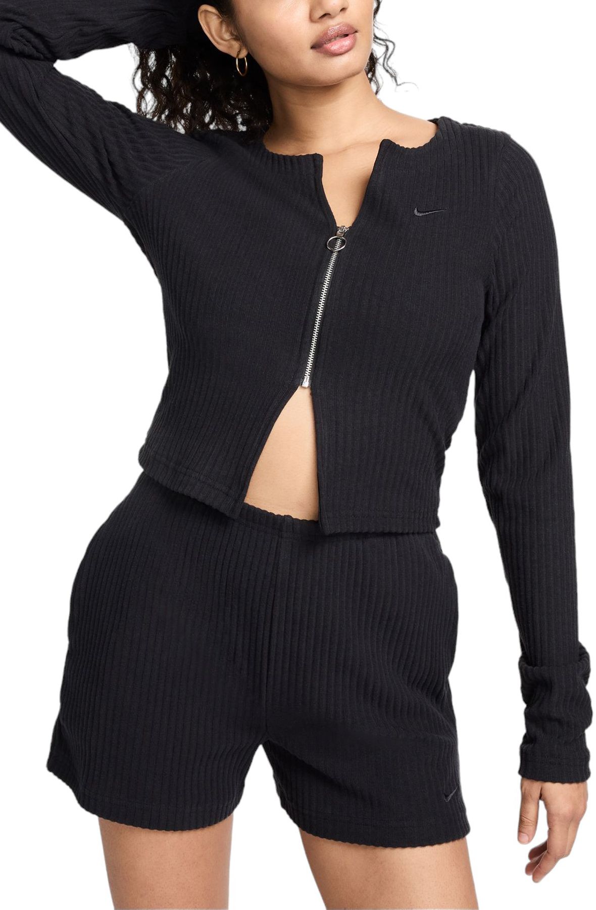 NIKE Sportswear Chill Knit Full-Zip Ribbed Cardigan FN3682