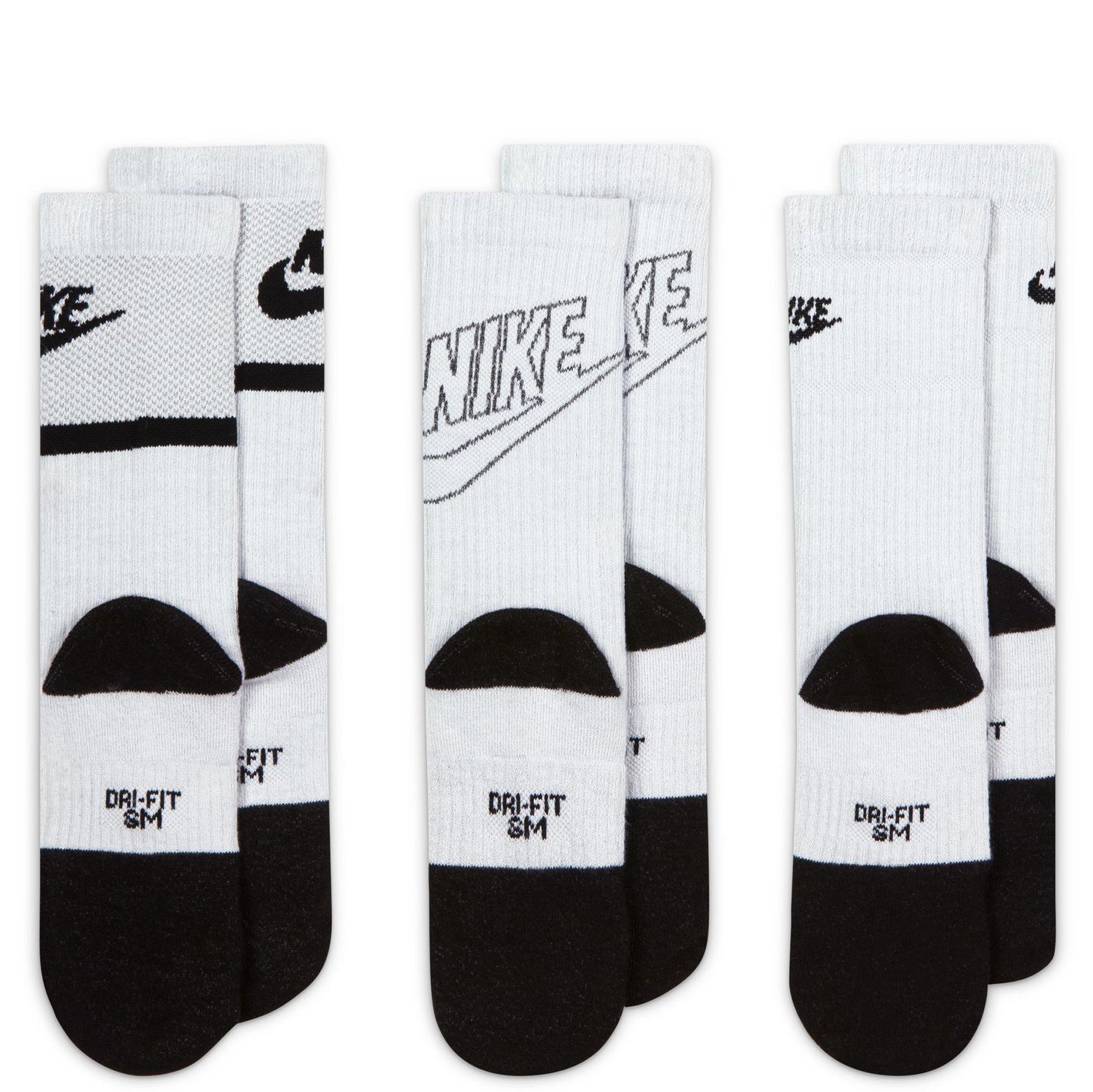 NIKE Kids' Everyday Cushioned Crew Socks (3 Pairs) DA2401 905 - Shiekh