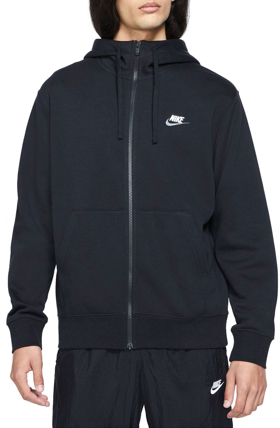 Nike Men's Sportswear Club Fleece Full-Zip Hoodie - Black