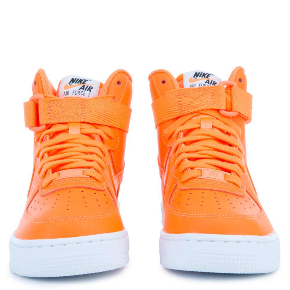 nike orange air force 1 07 lv8 trainers