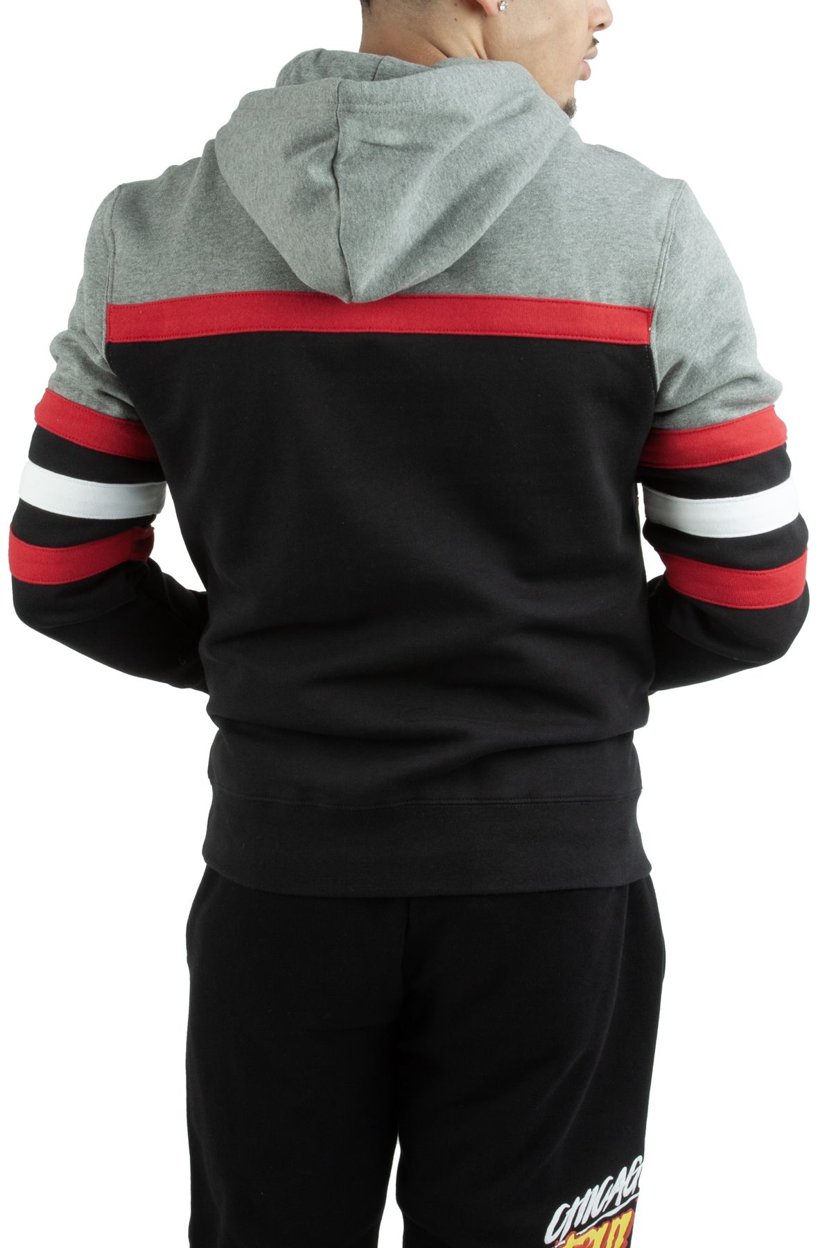 Mitchell And Ness Chicago Bulls French Terry Track Jacket (heather