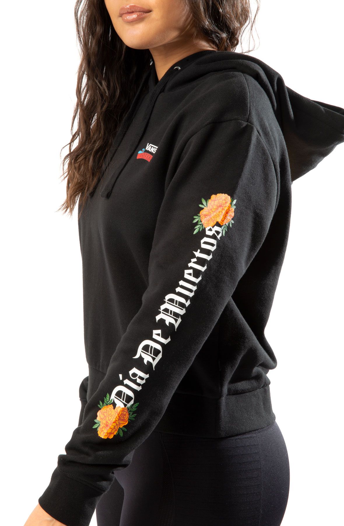 VANS X Loteria Ofrenda Boxy Hoodie BLACK VN0A7XY6BLK - Shiekh