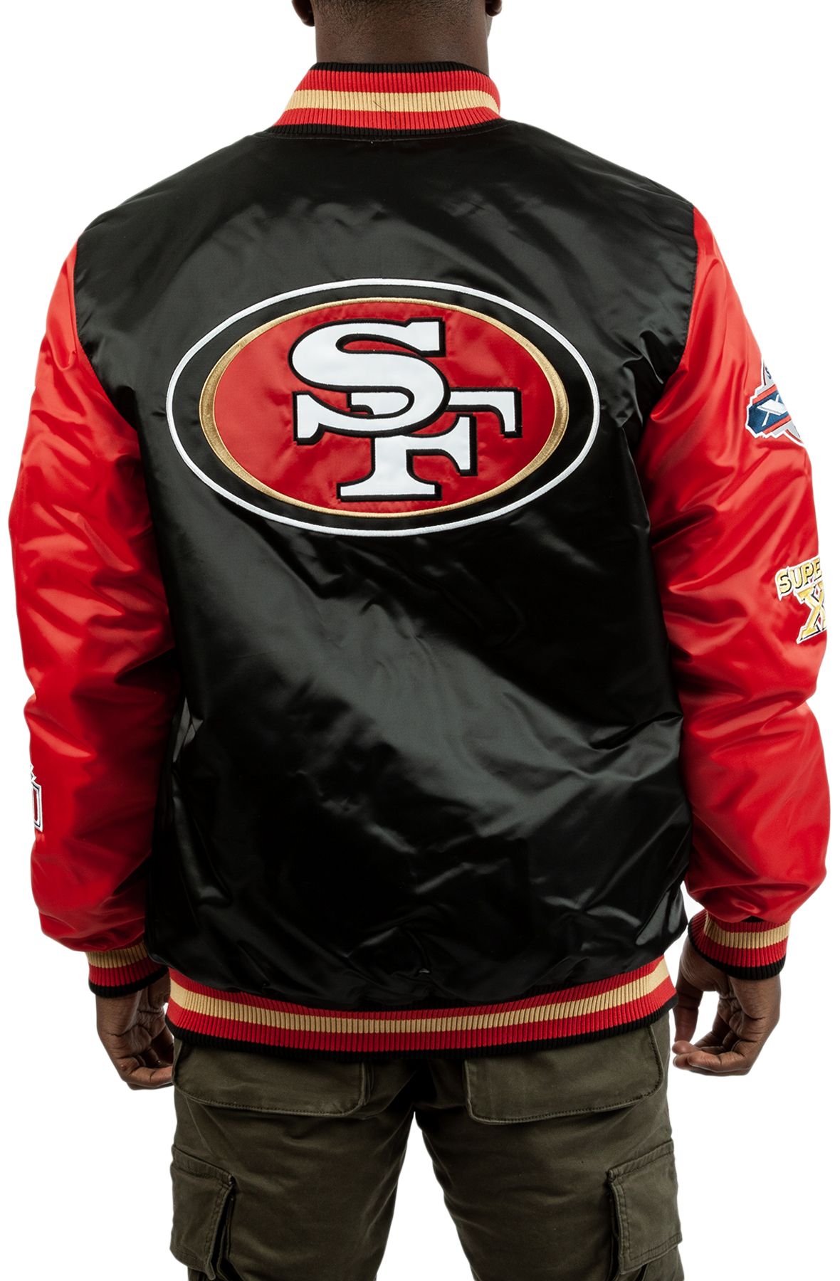 STARTER San Francisco 49ers Champs Patches Jacket LS20R996 SNF