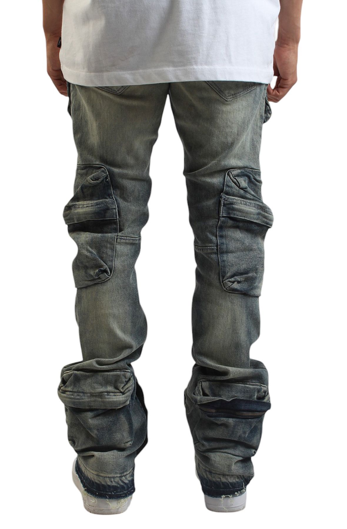BRIAN BROTHERS INC. Martine Stacked Cargo Jeans JTF1277-STU BRIAN BROTHERS INC. Martine Stacked Cargo Jeans JTF1277-STU