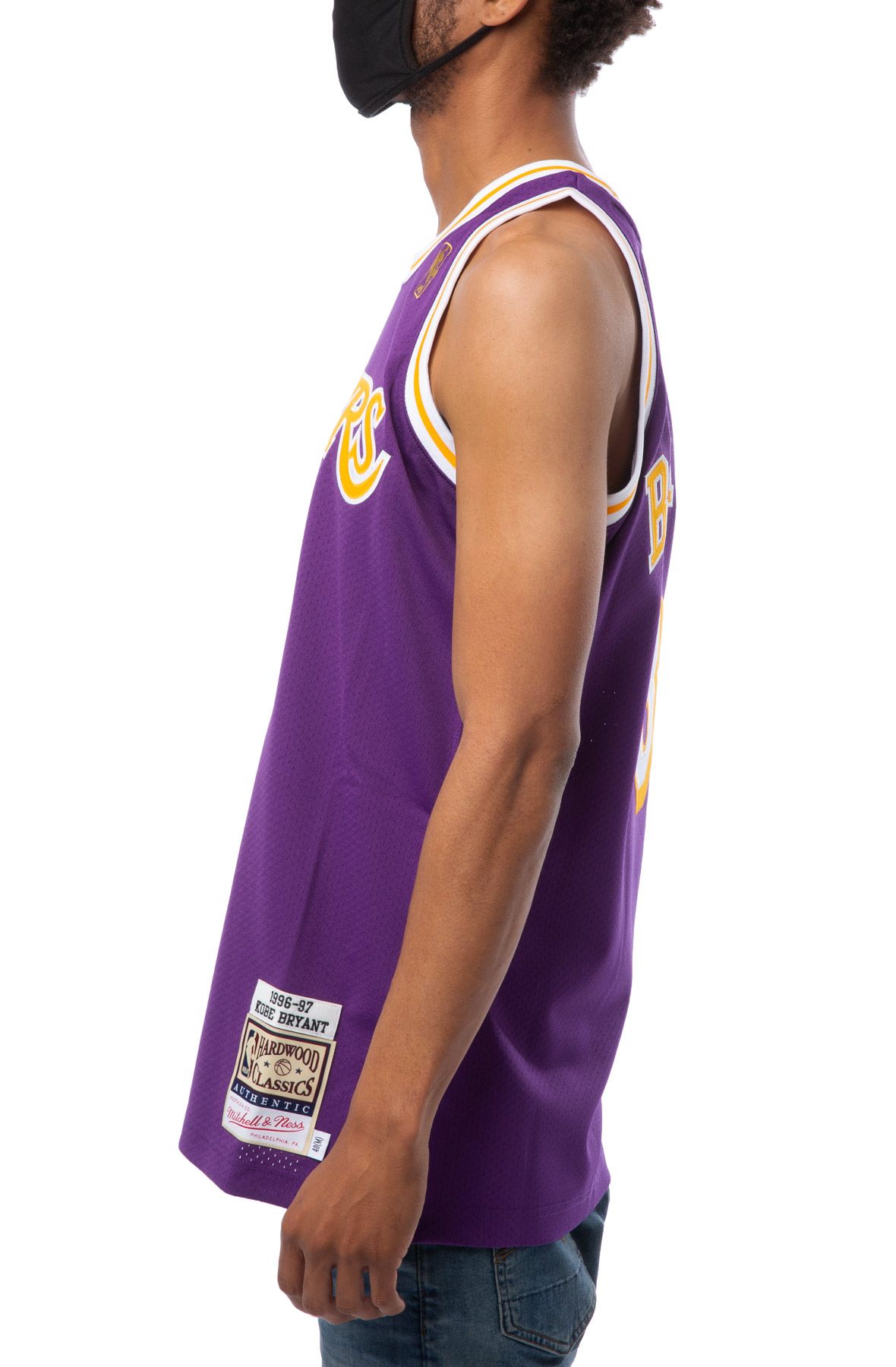 LOS ANGELES LAKERS KOBE BRYANT 1996-97 AUTHENTIC ROAD JERSEY