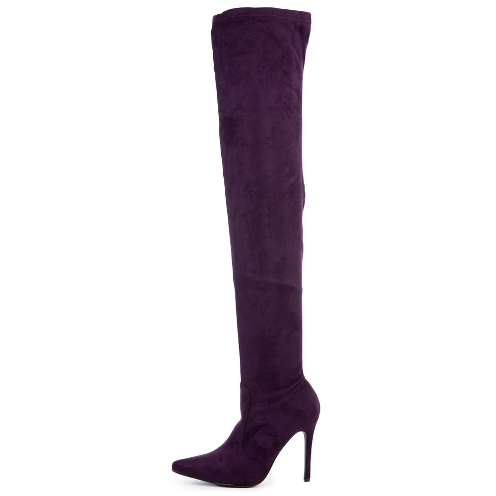 purple womens boots