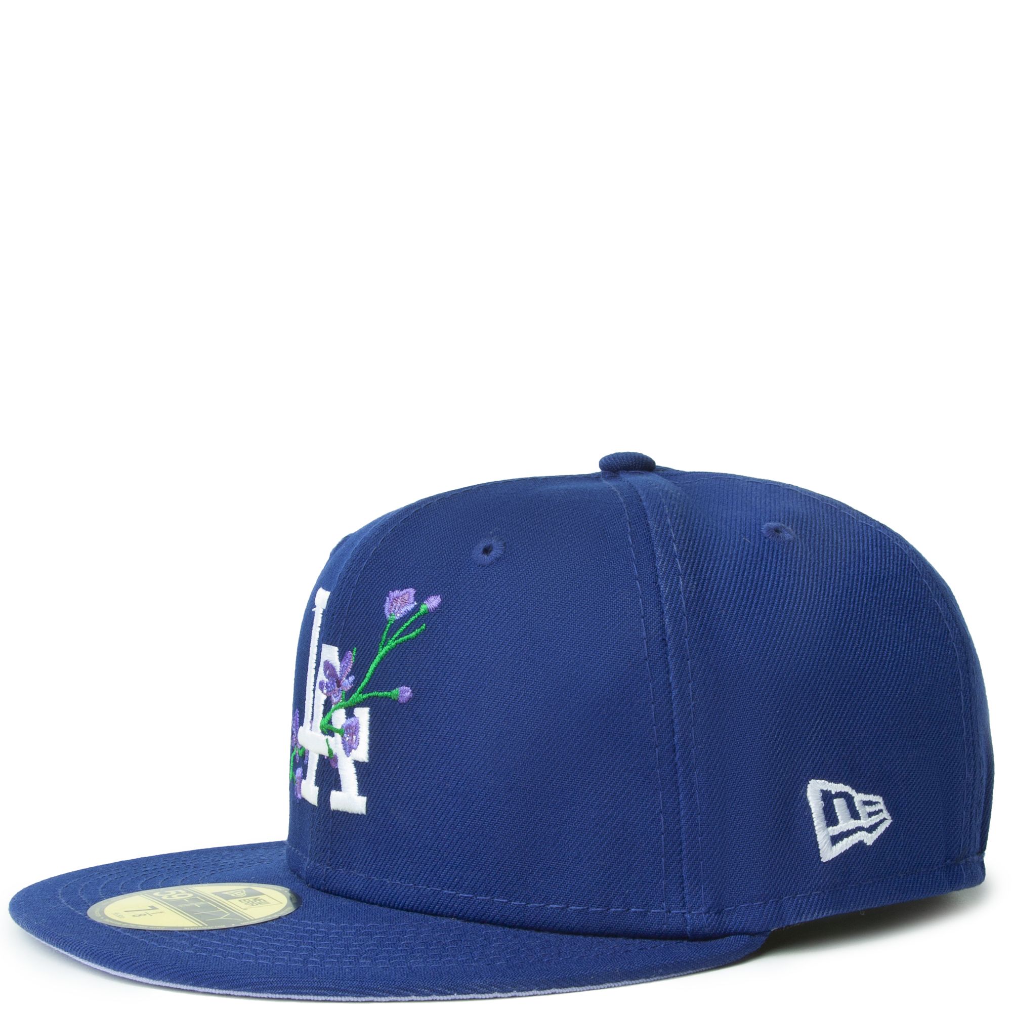 Men's New Era Peach/Purple Los Angeles Dodgers 1988 World Series Side Patch 59FIFTY Fitted Hat