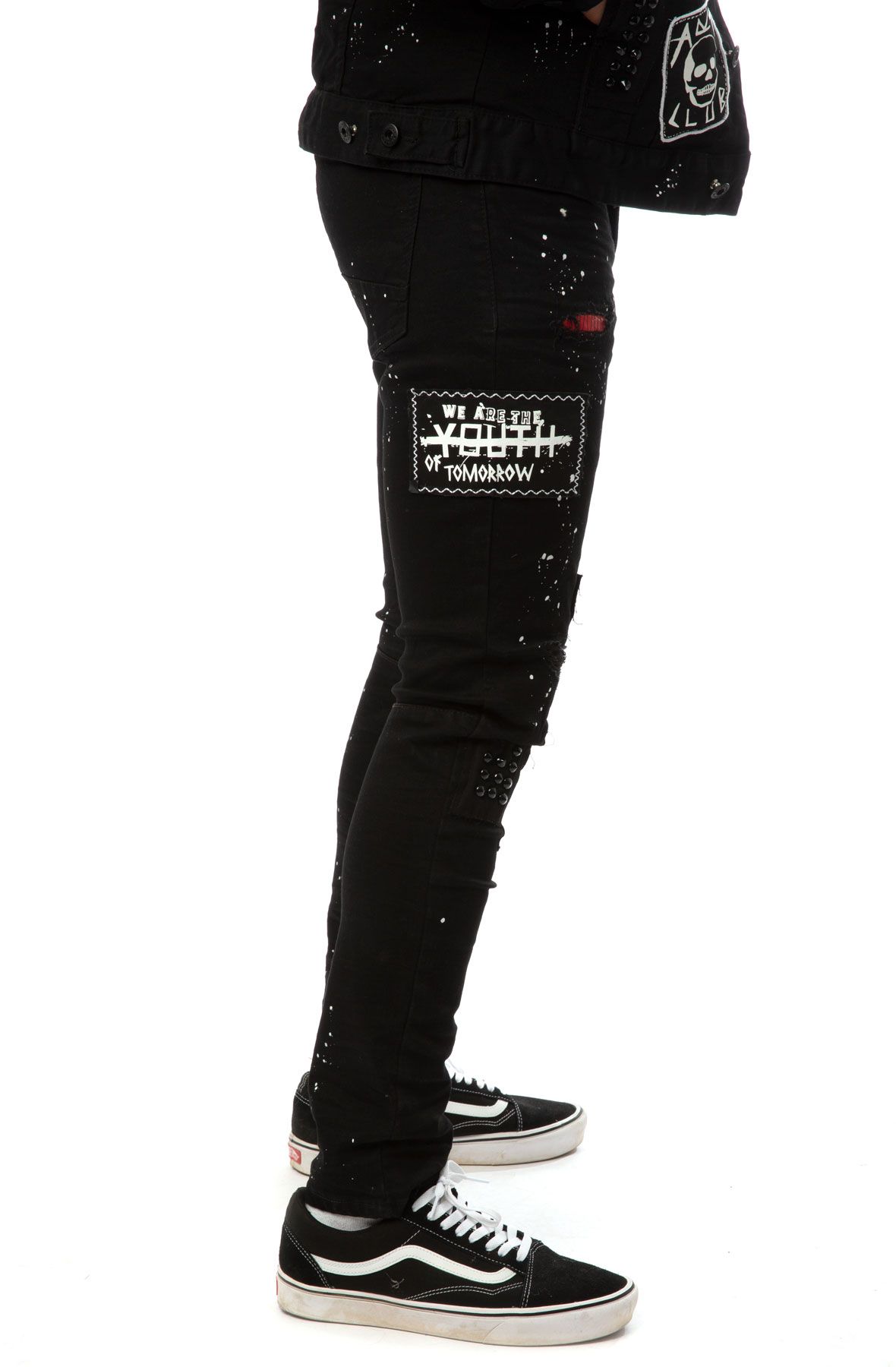 SMOKE RISE Thrash Jeans JP-20928BLK - Shiekh