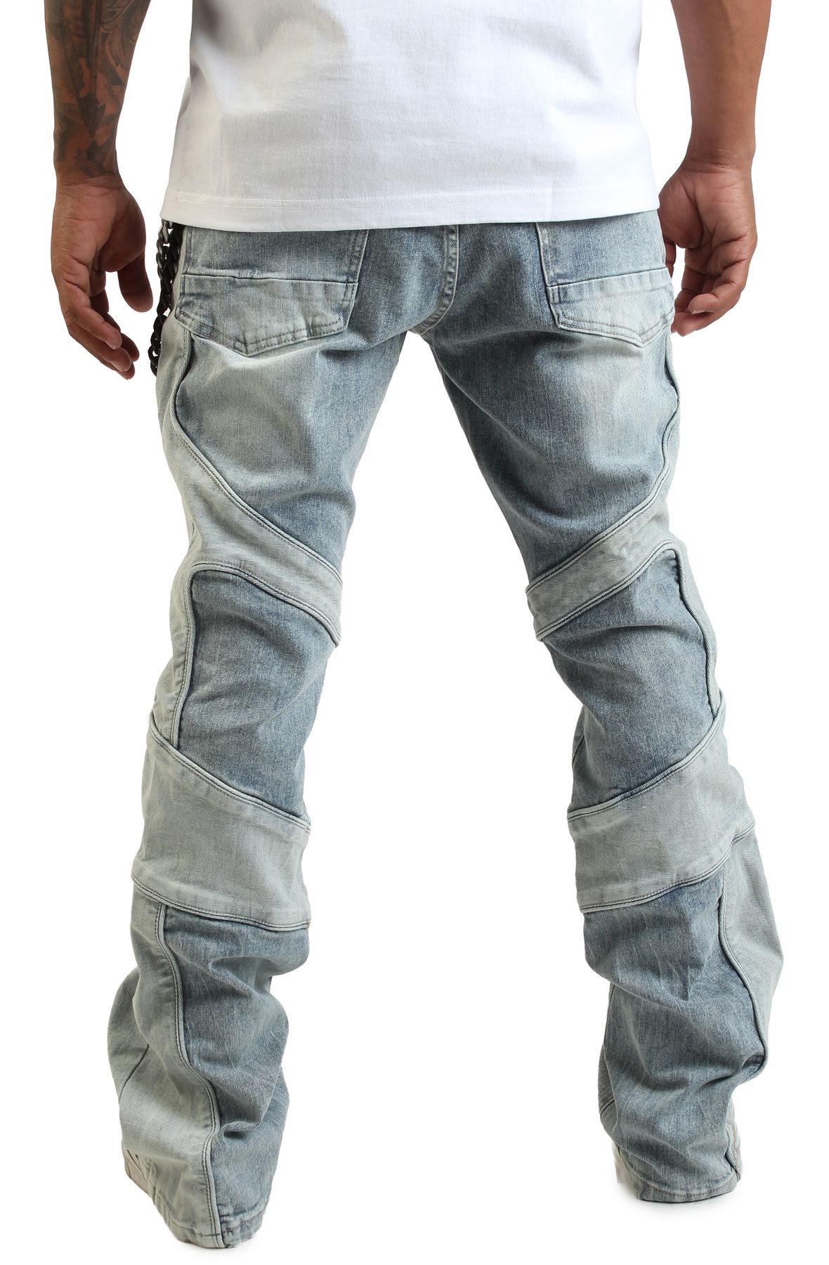 SMOKE RISE Artemis Moto Jeans JP25618SK-ART - Shiekh