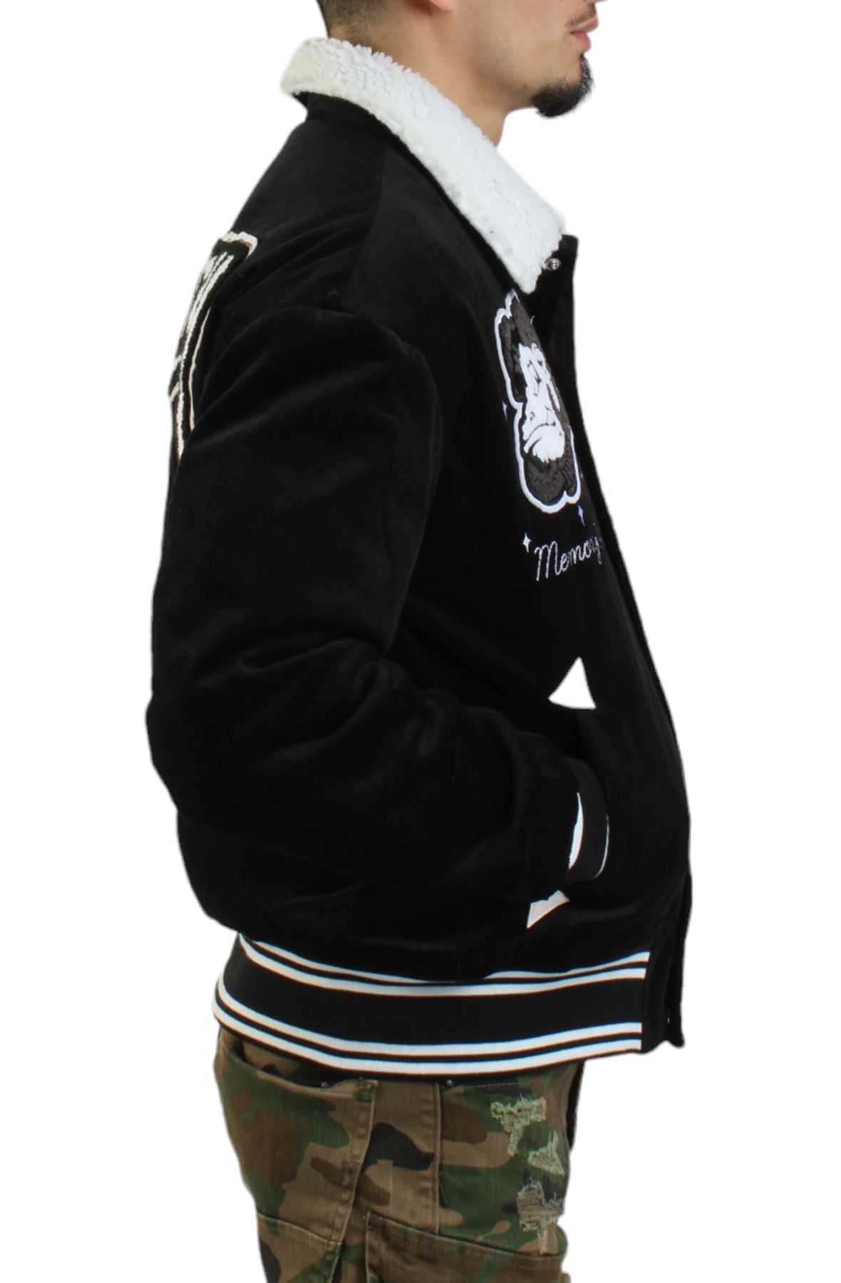 MEMORY LANE Varsity Jacket ML-HO23-307BLK - Shiekh