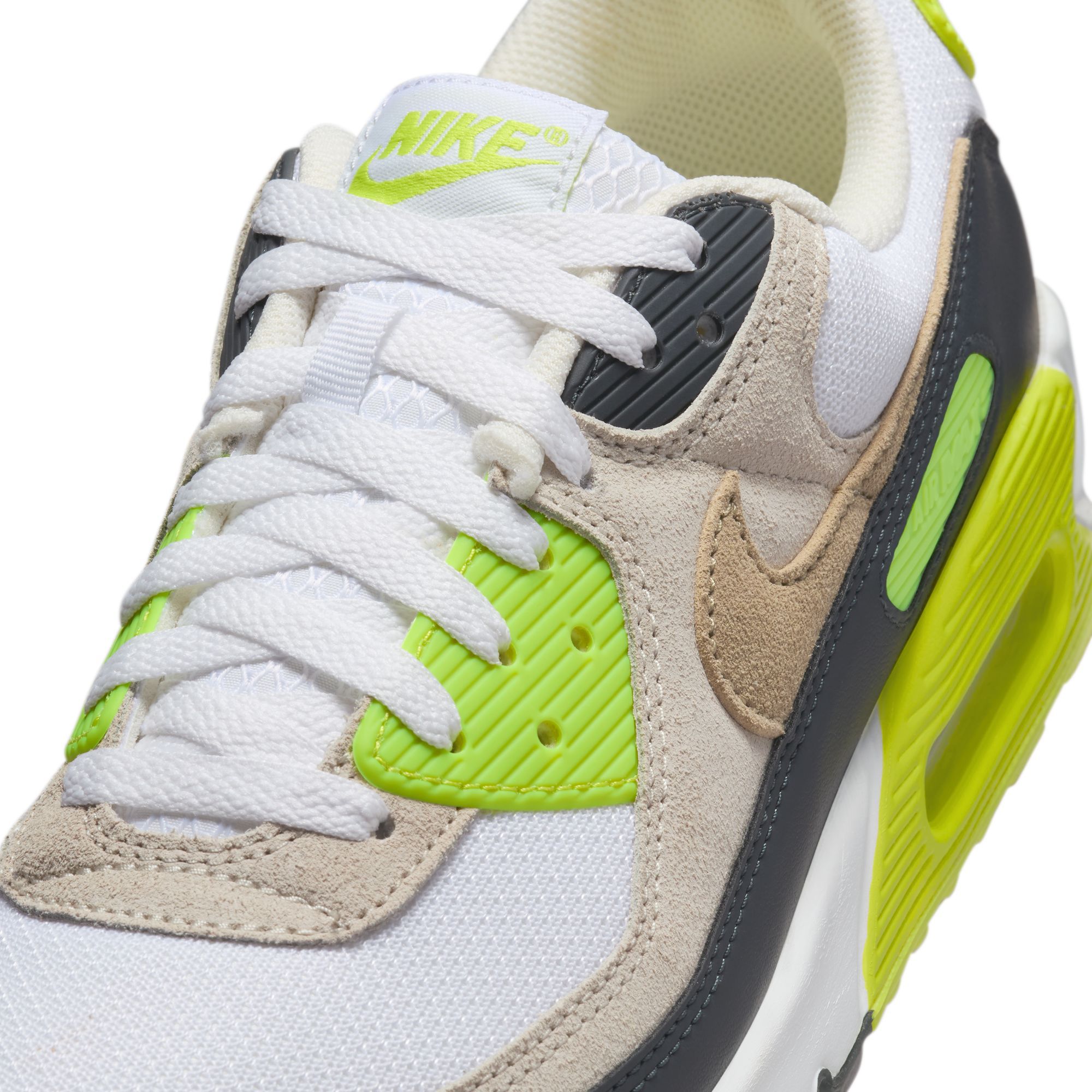 Nike Air Max 90 White Khaki Cyber Shoes (DM0029 107) Men\'s Size Nike Air Max 90  main image 4