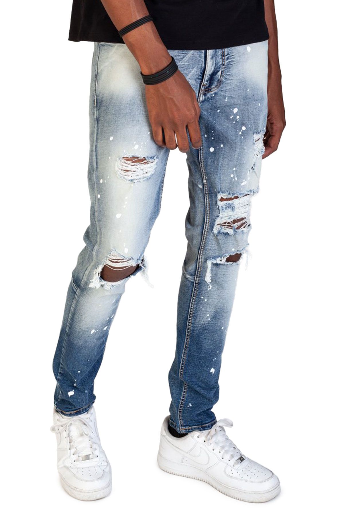 KDNK (ACE AND REVE) Russell Ripped Jeans KND4253-FBLUE - Shiekh