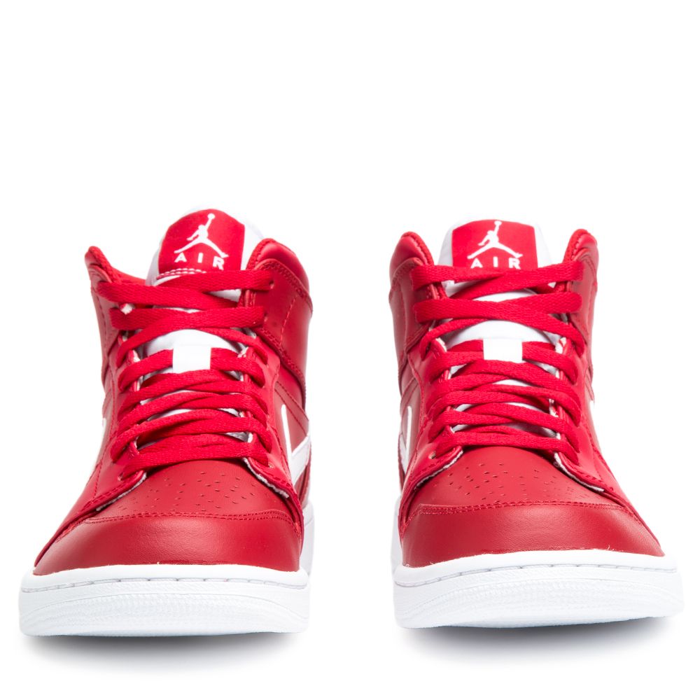 air jordan 1 mid gym red white