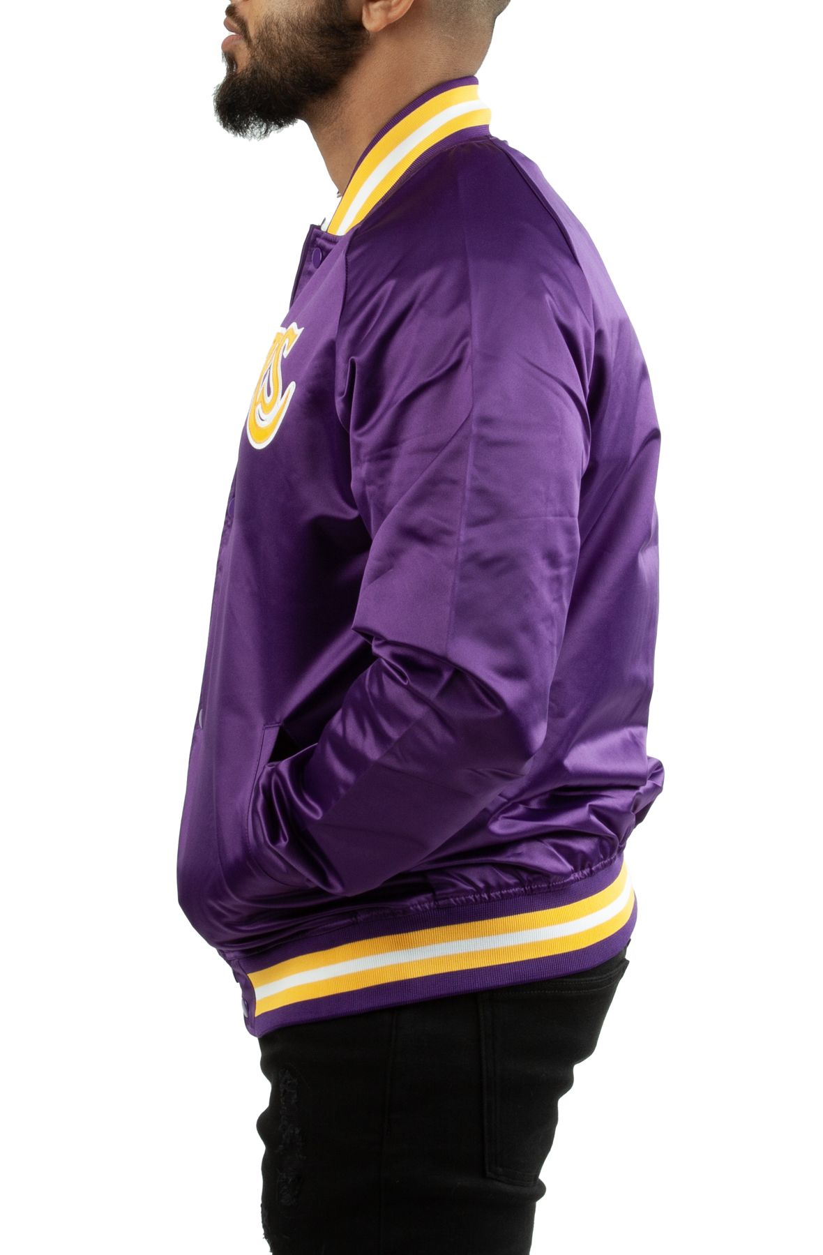 MITCHELL AND NESS Los Angeles Lakers Long Sleeve BMTL5655-LALYYPPPLTPR -  Shiekh