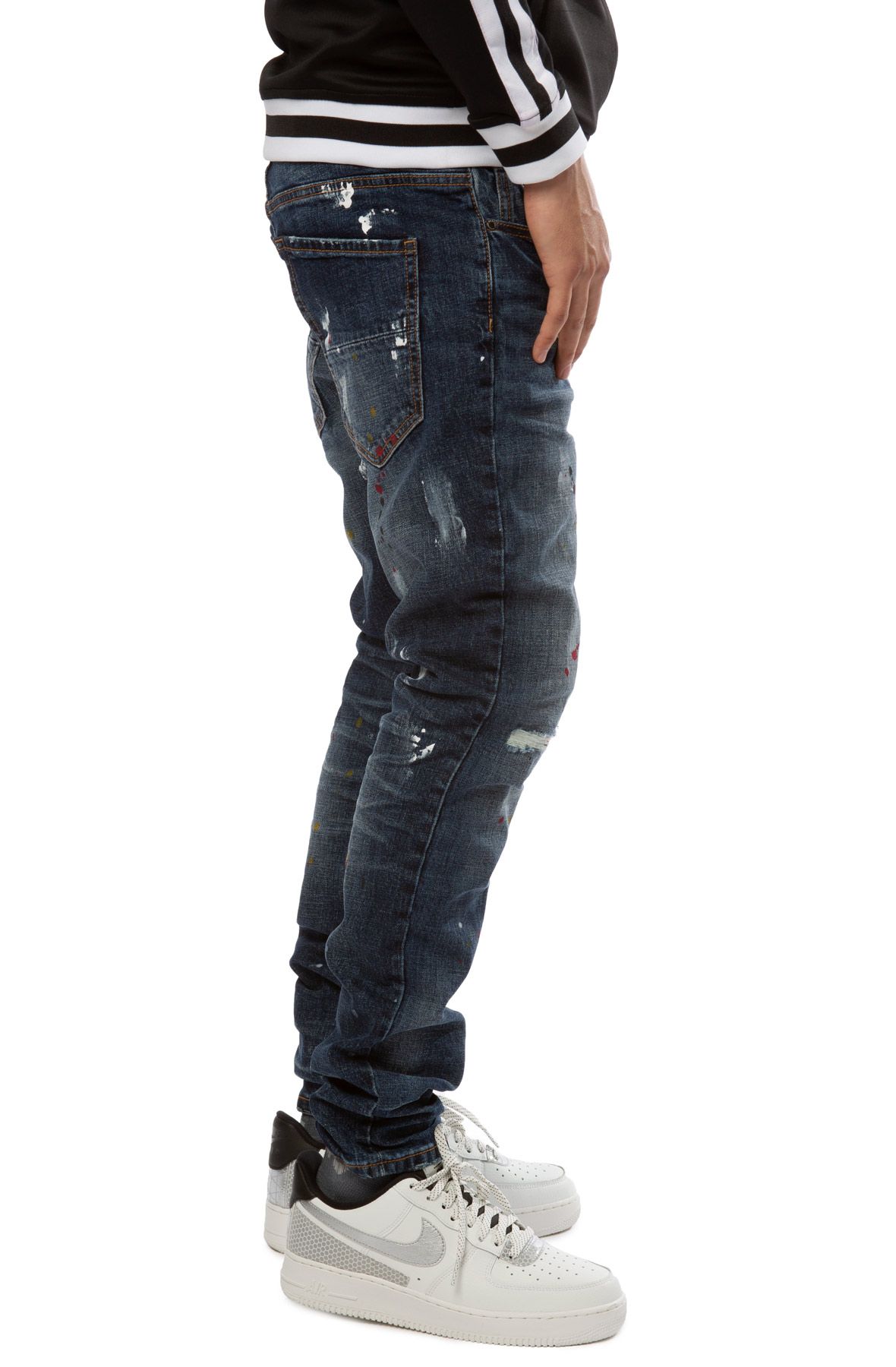 FOREIGN LOCALS Sketti Paint Drop Jeans FL0065DSW Shiekh