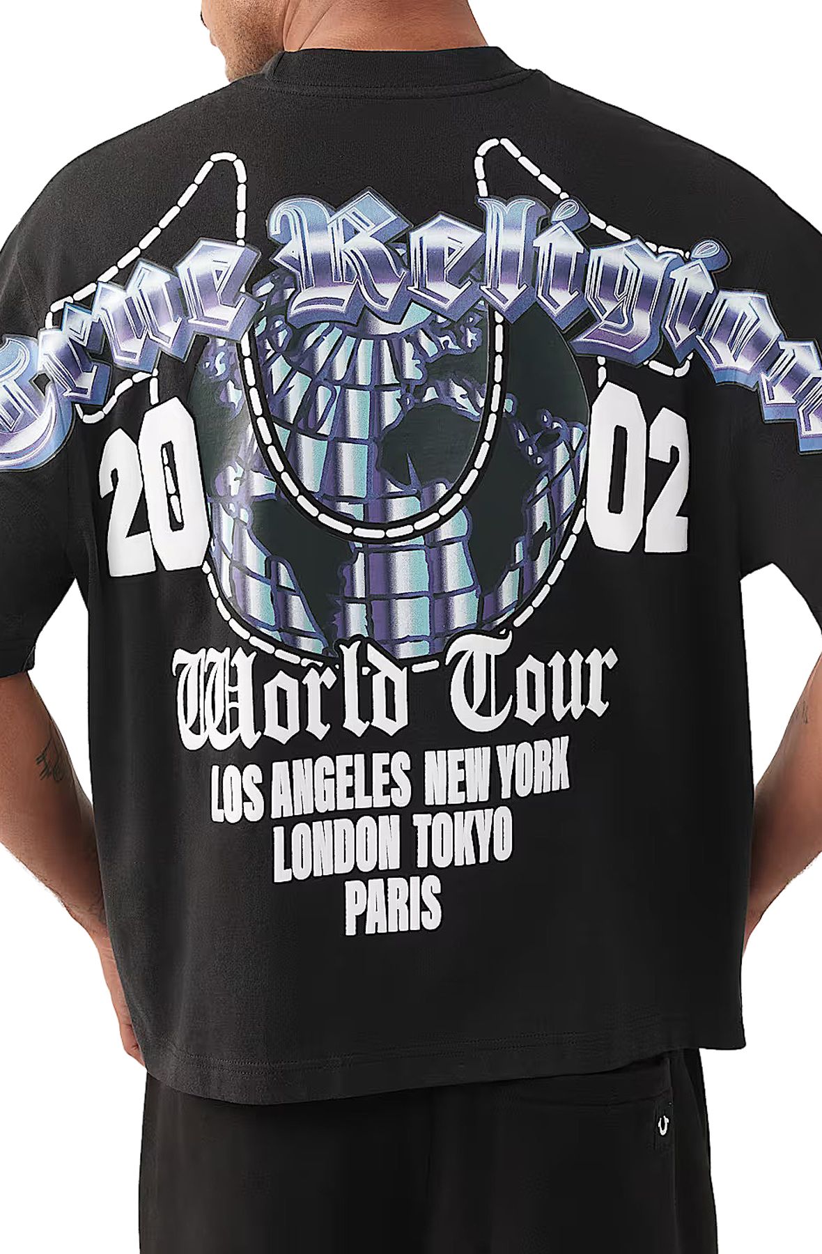 TRUE RELIGION Chrome Logo Heavyweight Boxy T-Shirt 110307-1001