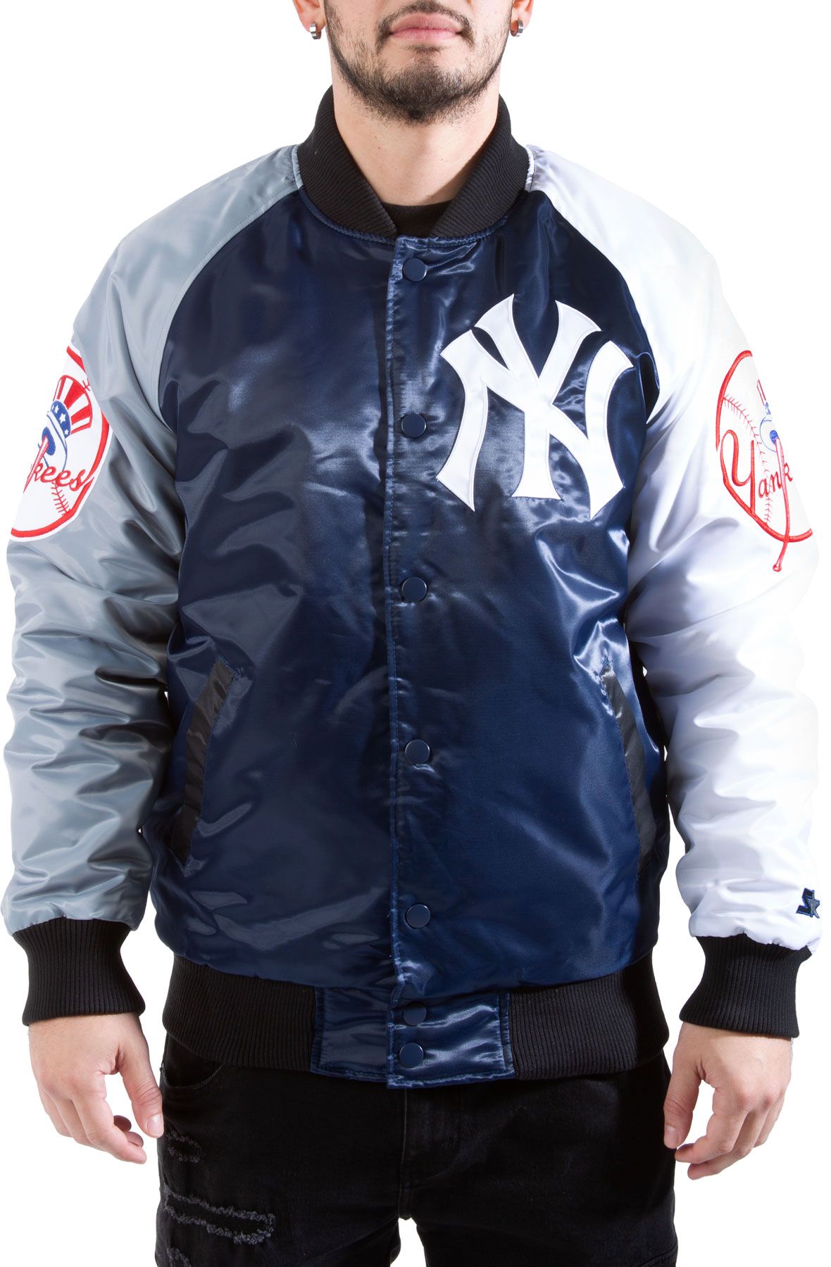 STARTER New York Yankees Tri-Color Jacket LS170459_NYY - Shiekh