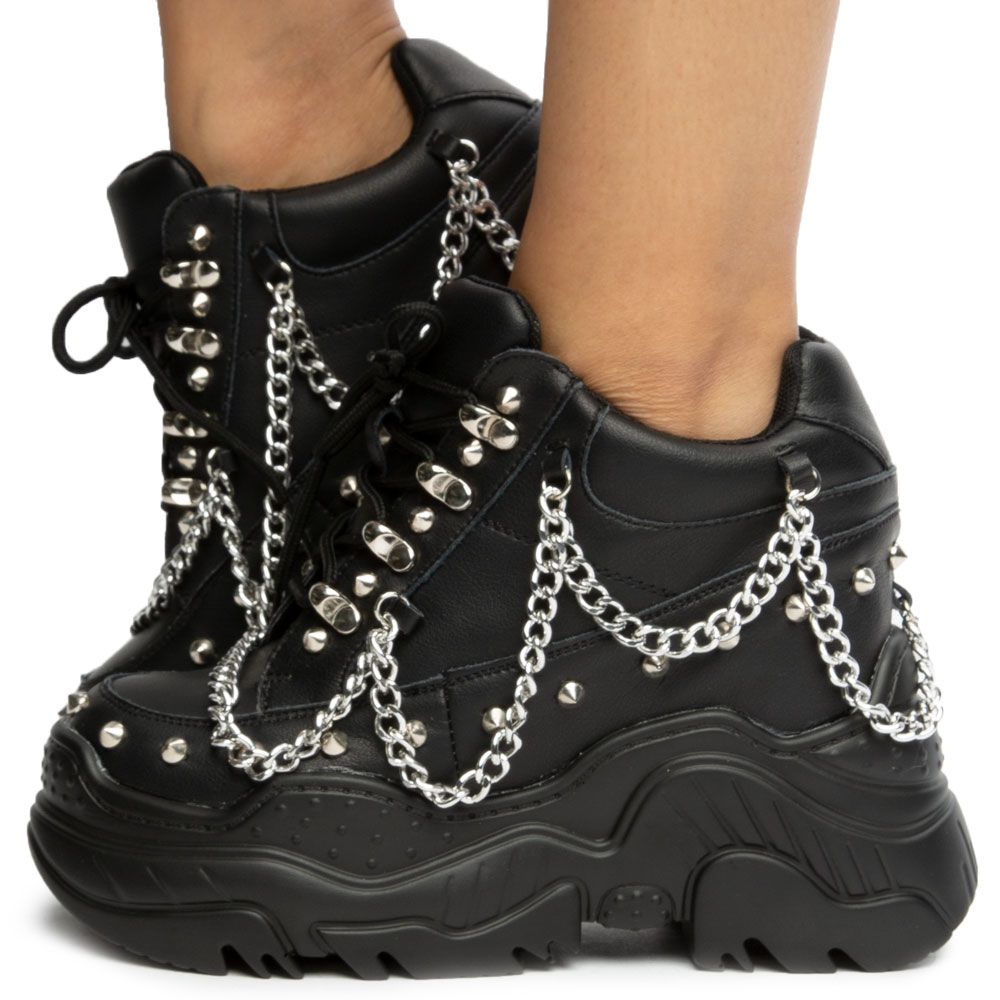 Space Candy Platform Sneakers with Studs