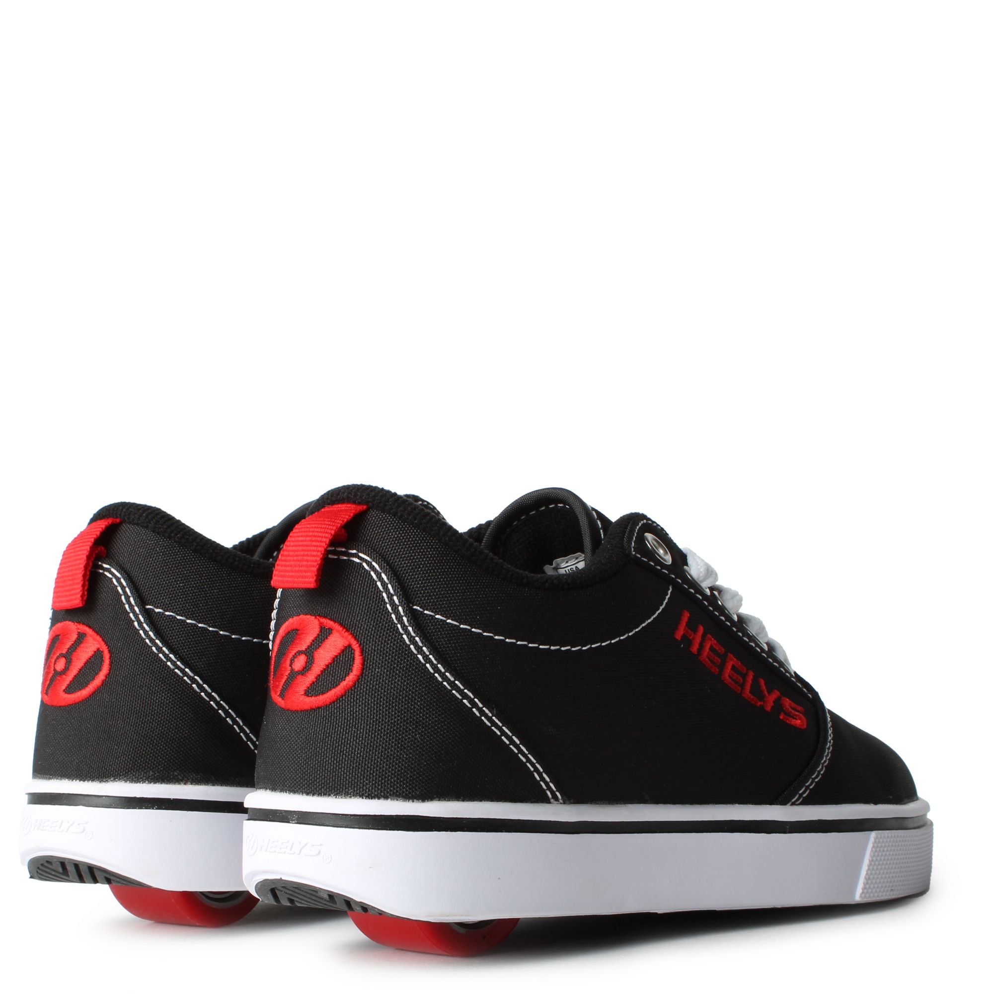 Heelys Pro 20 Wheeled Sneakers Mens Size 8 Black Red White Skate Shoes HE100757 Heelys Pro 20 Roller Sneakers for Kids and Adults in Black  main image 4
