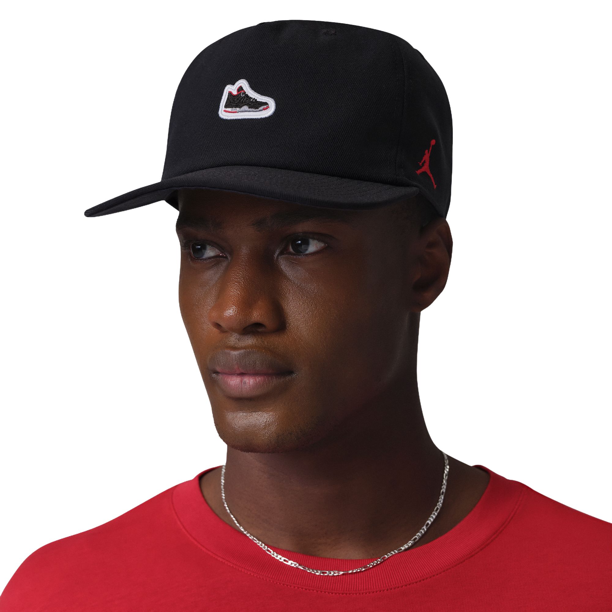 JORDAN Pro Unstructured AJ4 Patch Hat IM5688 010 - Shiekh