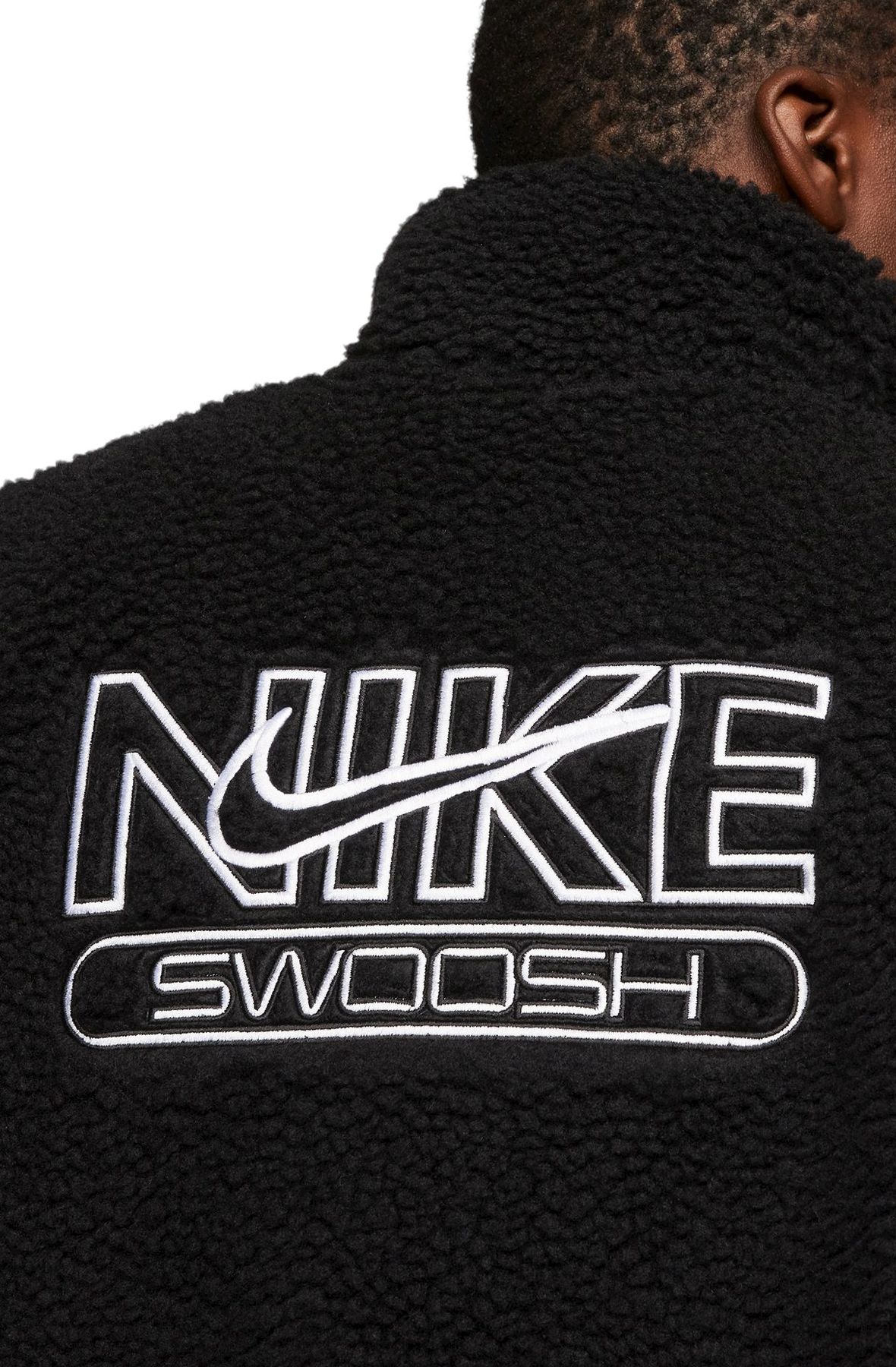 NIKE Sportswear Swoosh Plush Jacket DR5628 010 - Shiekh