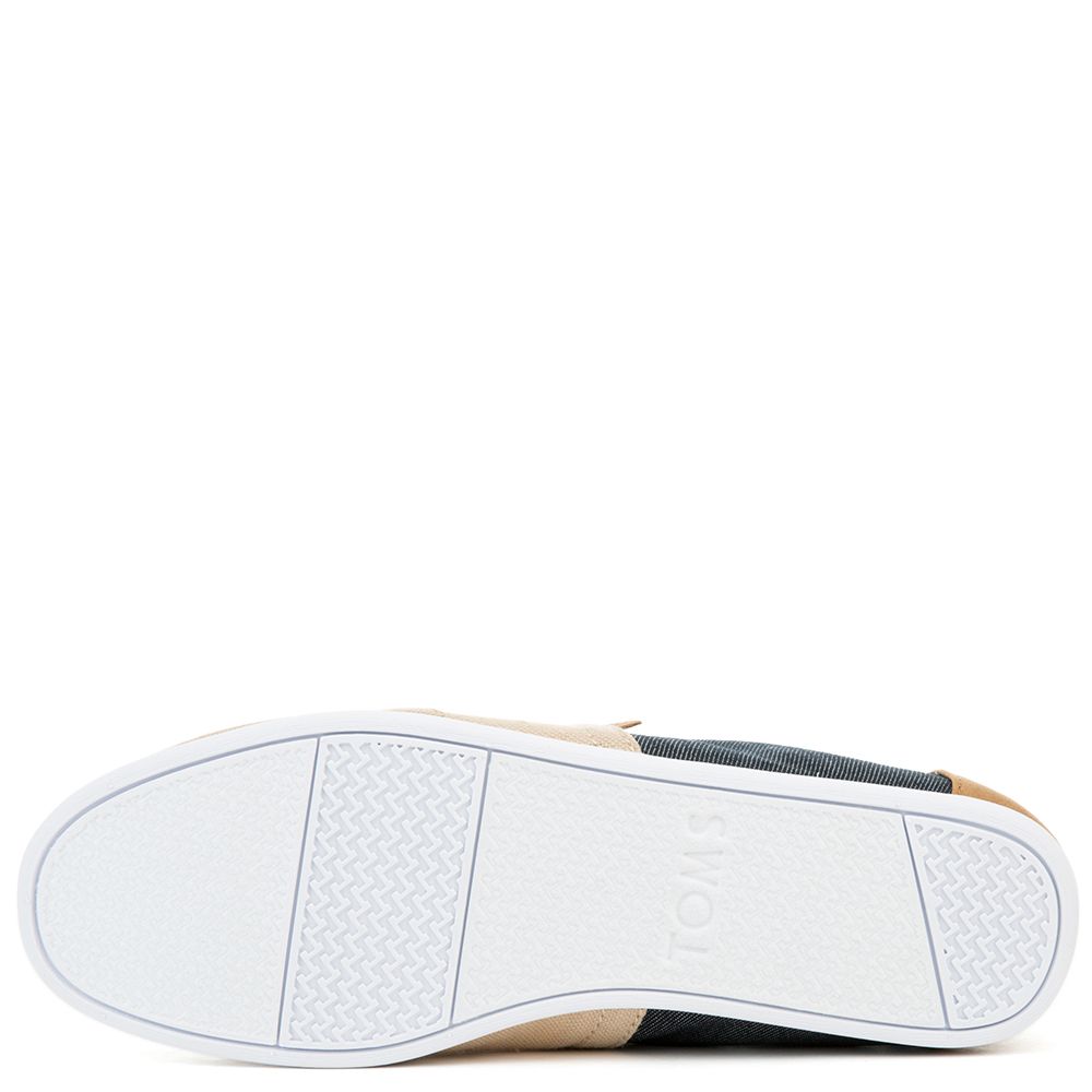 TOMS Men's Classic Natural Hemp Navy Denim Flats 10009895 - Shiekh