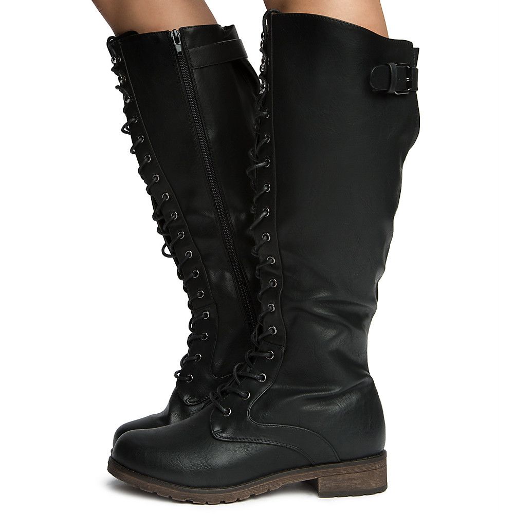 cheap black riding boots